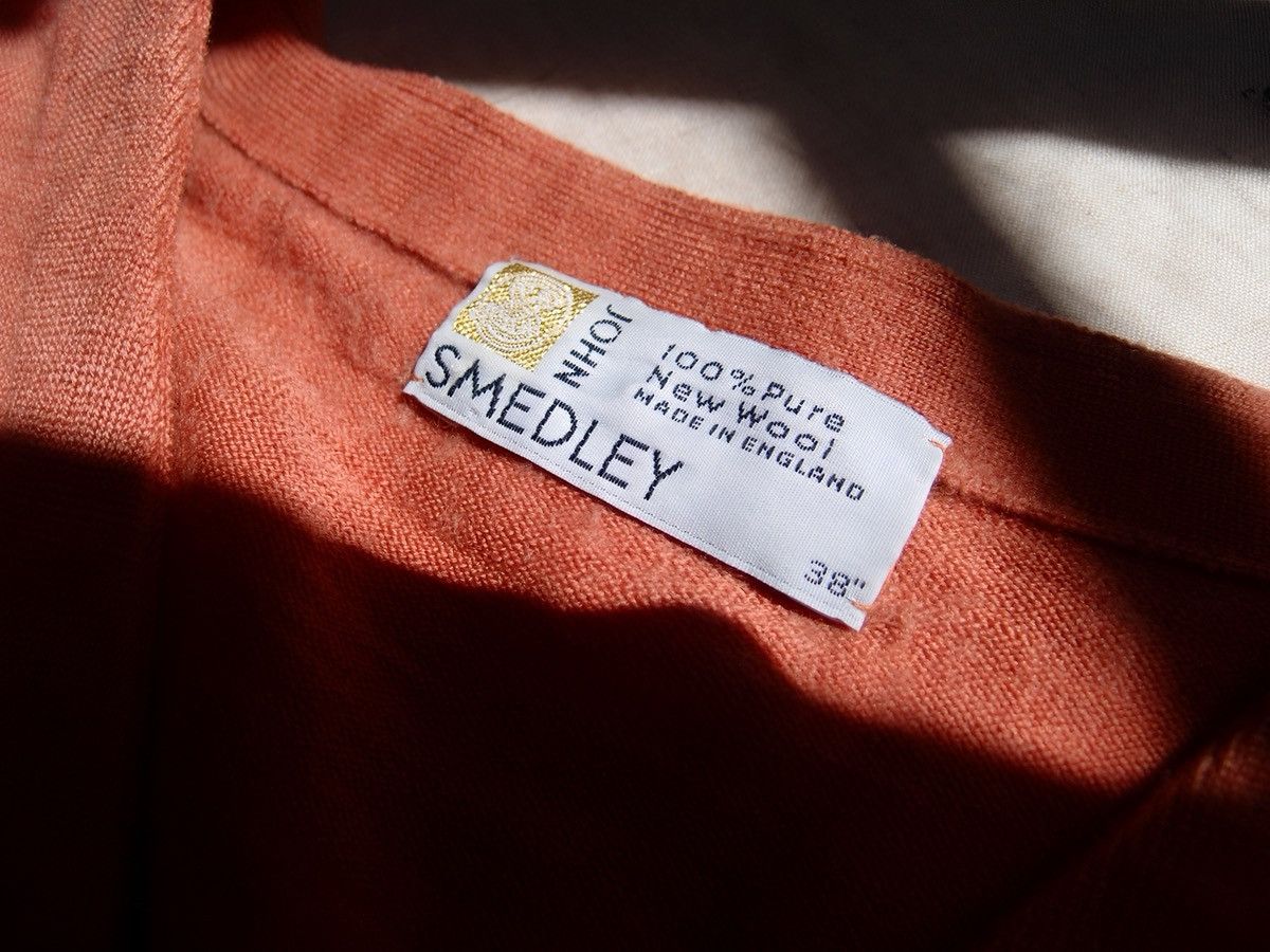 John Smedley 90s–Early 00s John Smedley Salmon Pink Merino Wool Cardigan Size US S / EU 44-46 / 1 - 5 Thumbnail