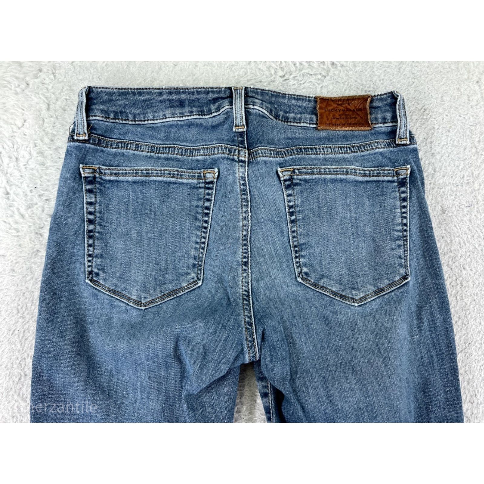 Lucky Brand Lucky Brand Womens Jeans Skinny Fit Low Rise Blue Denim 4 90s Designer Cotton Blend Size 27" / US 4 / IT 40 - 3 Thumbnail