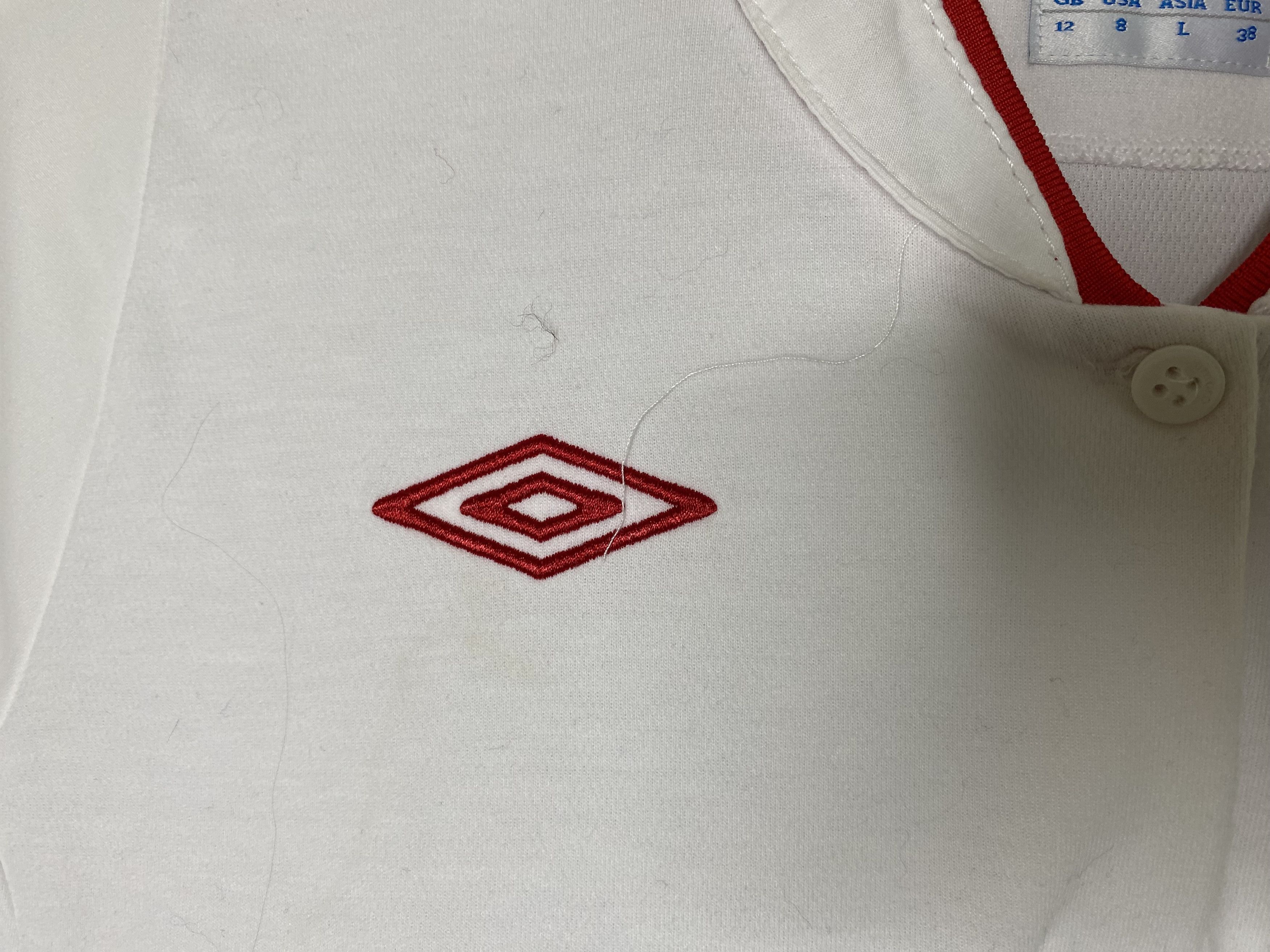 Umbro × Vintage ENGLAND 2012 2013 HOME WOMENS FOOTBALL SHIRT SOCCER JERSEY Size L / US 10 / IT 46 - 4 Thumbnail