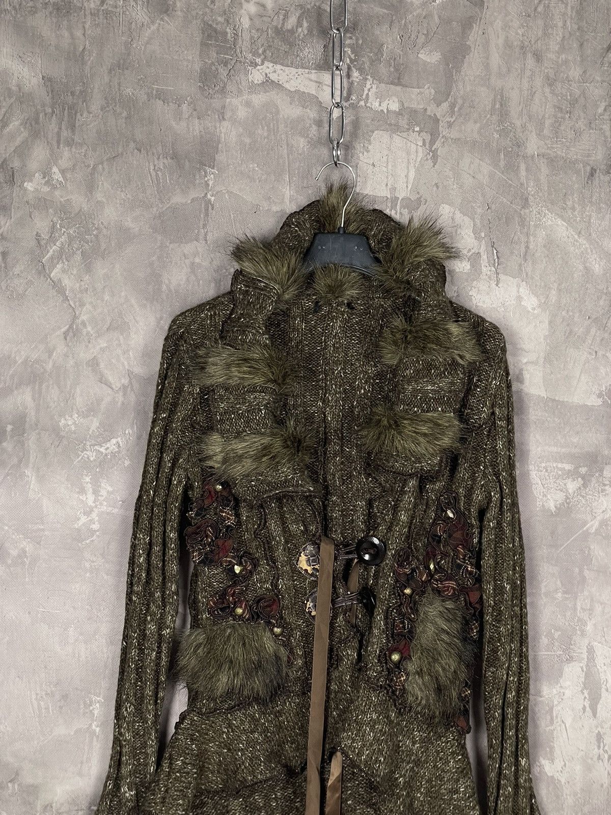 20471120 × If Six Was Nine × Japanese Brand Vintage Avant Garde Japan Style Fur 3 D Wool Sweater Size M / US 6-8 / IT 42-44 - 2 Thumbnail