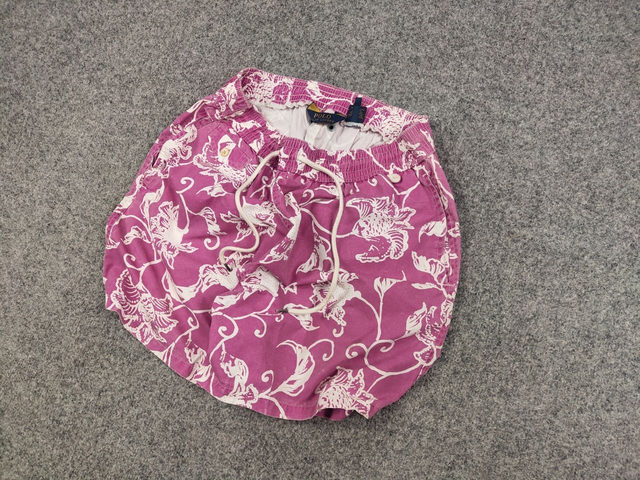 Polo Ralph Lauren Polo Ralph Lauren Pink Flowers Canvas Nylon Shorts Vintage Size US 32 / EU 48 - 3 Thumbnail