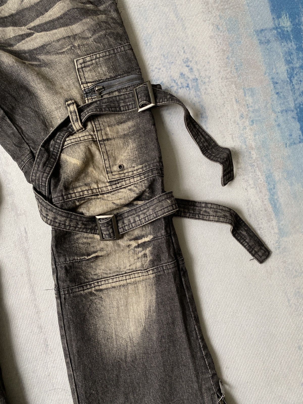 If Six Was Nine Japanese Brand Topism Bondage Flare Denim Size US 32 / EU 48 - 10 Thumbnail