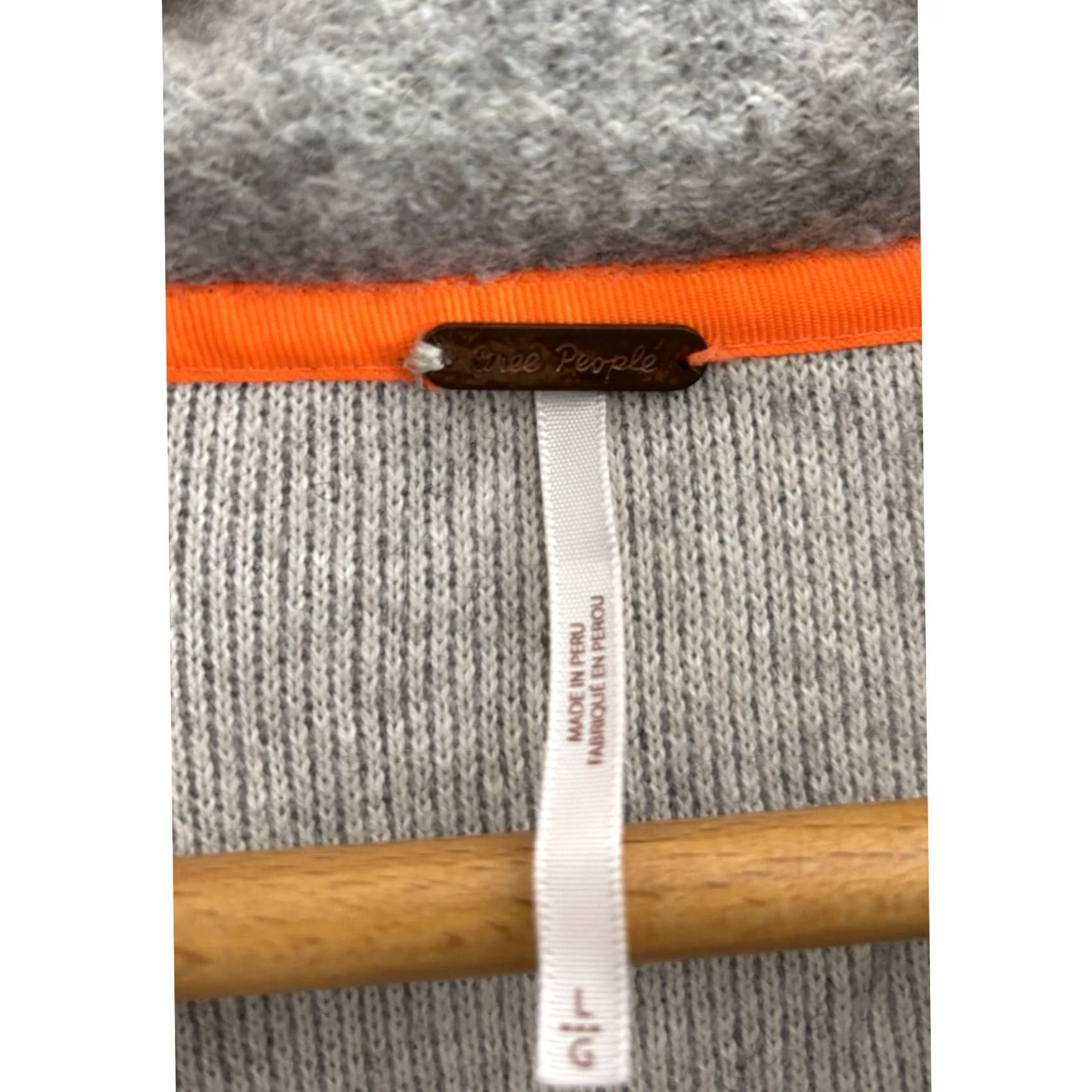 Free People Free People Knit Half Zip Sweater Solid Long Sleeve Alpaca Blend Women Size M Size M / US 6-8 / IT 42-44 - 3 Thumbnail