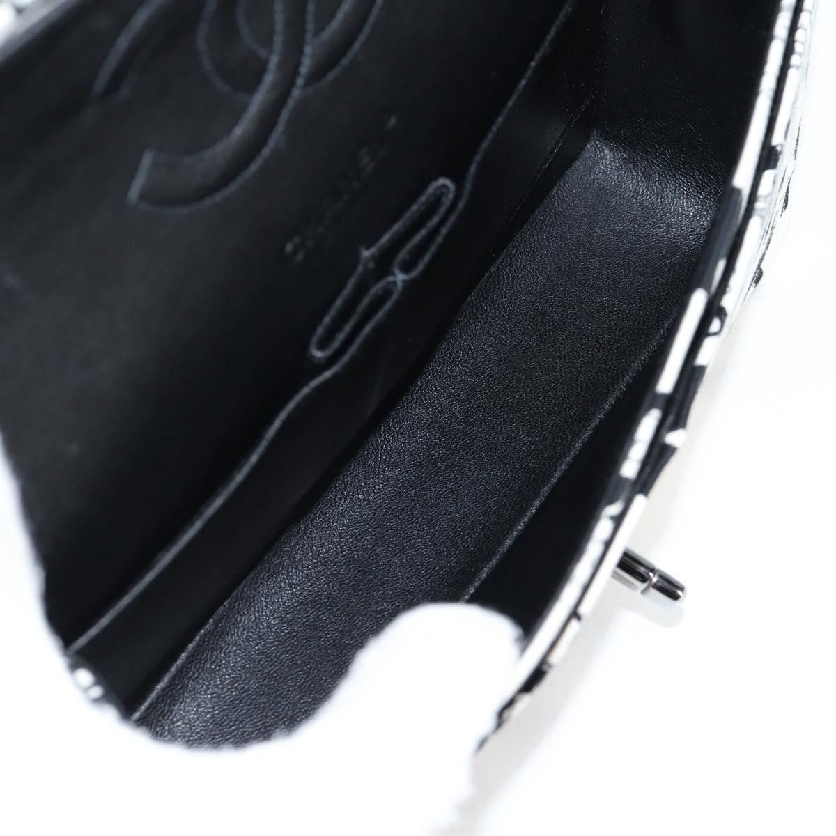 Chanel CHANEL Chain Shoulder Bag Canvas White Silver CC Size ONE SIZE - 10 Thumbnail