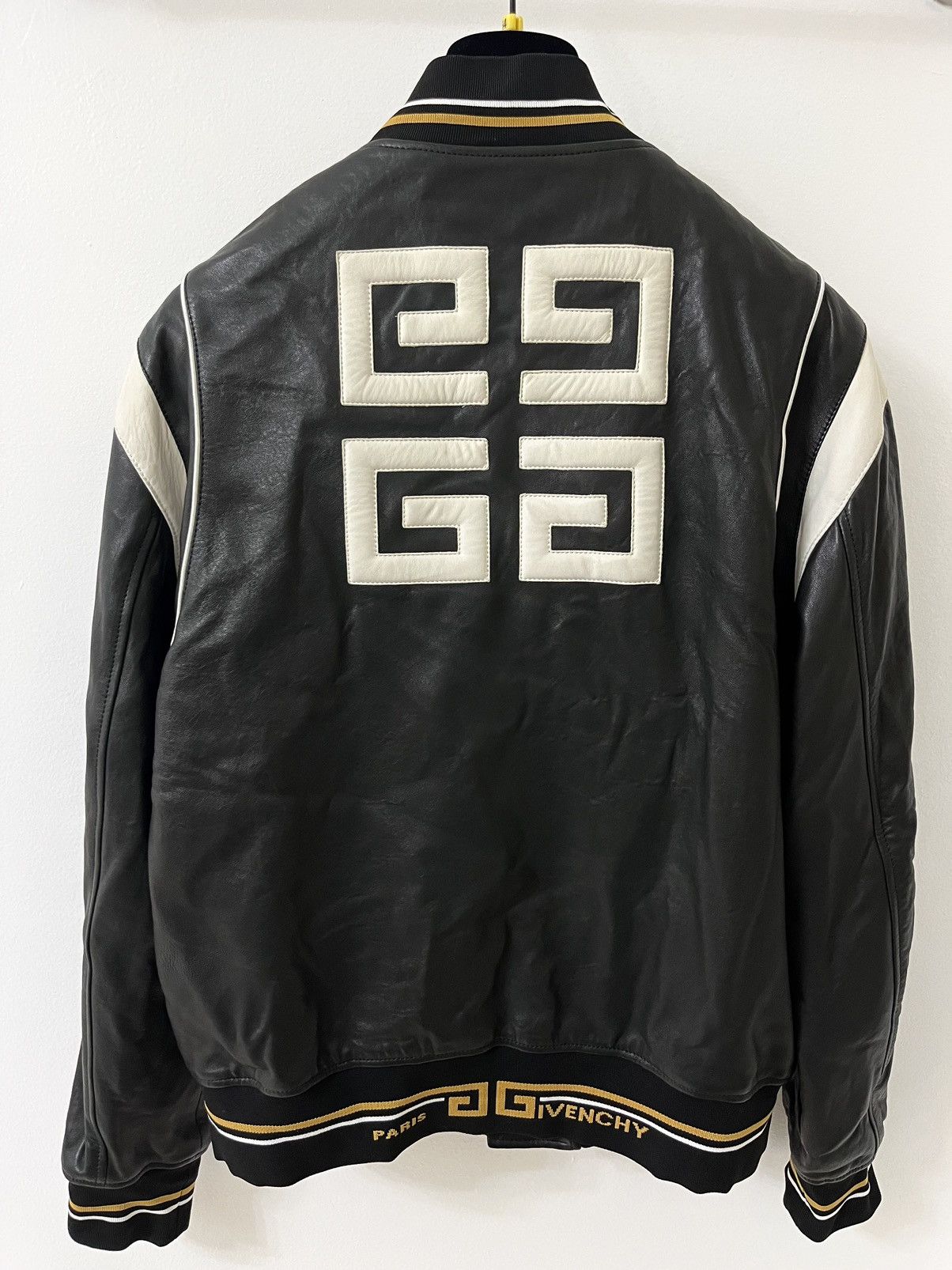 Givenchy Amazing! Monogram 4G $5k Varsity Teddy Leather Bomber Jacket Size US L / EU 52-54 / 3 - 1 Thumbnail