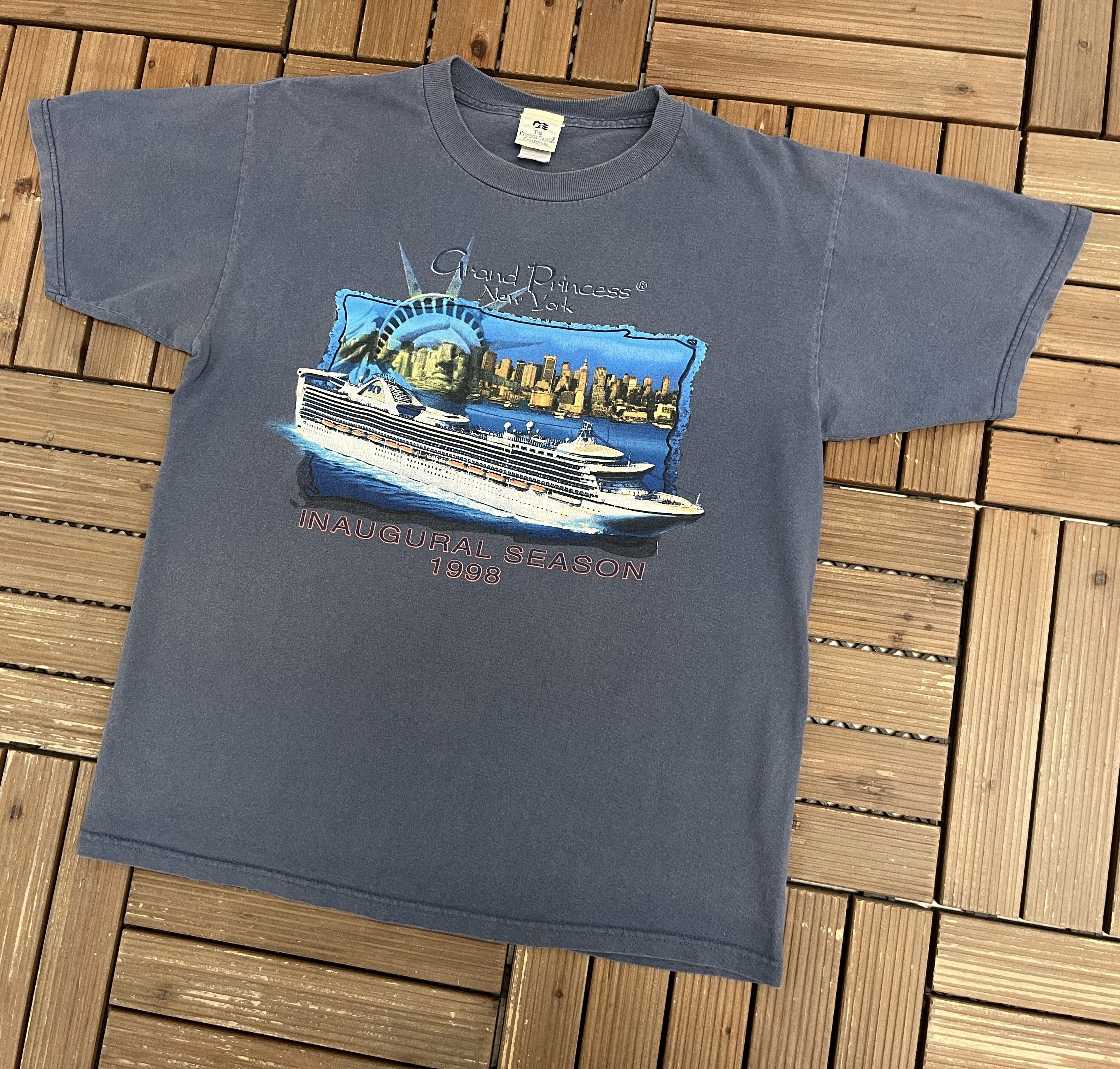 Vintage Grand Princess Cruises Inaugural Season 1998 Vintage T-Shirt Size US M / EU 48-50 / 2 - 3 Thumbnail