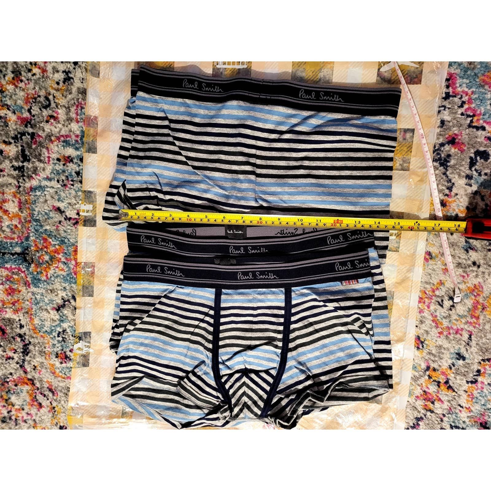 Paul Smith Paul Smith Striped Boxer Underwear Men's Genuine 28" - 32" Size 30 - 1 Thumbnail