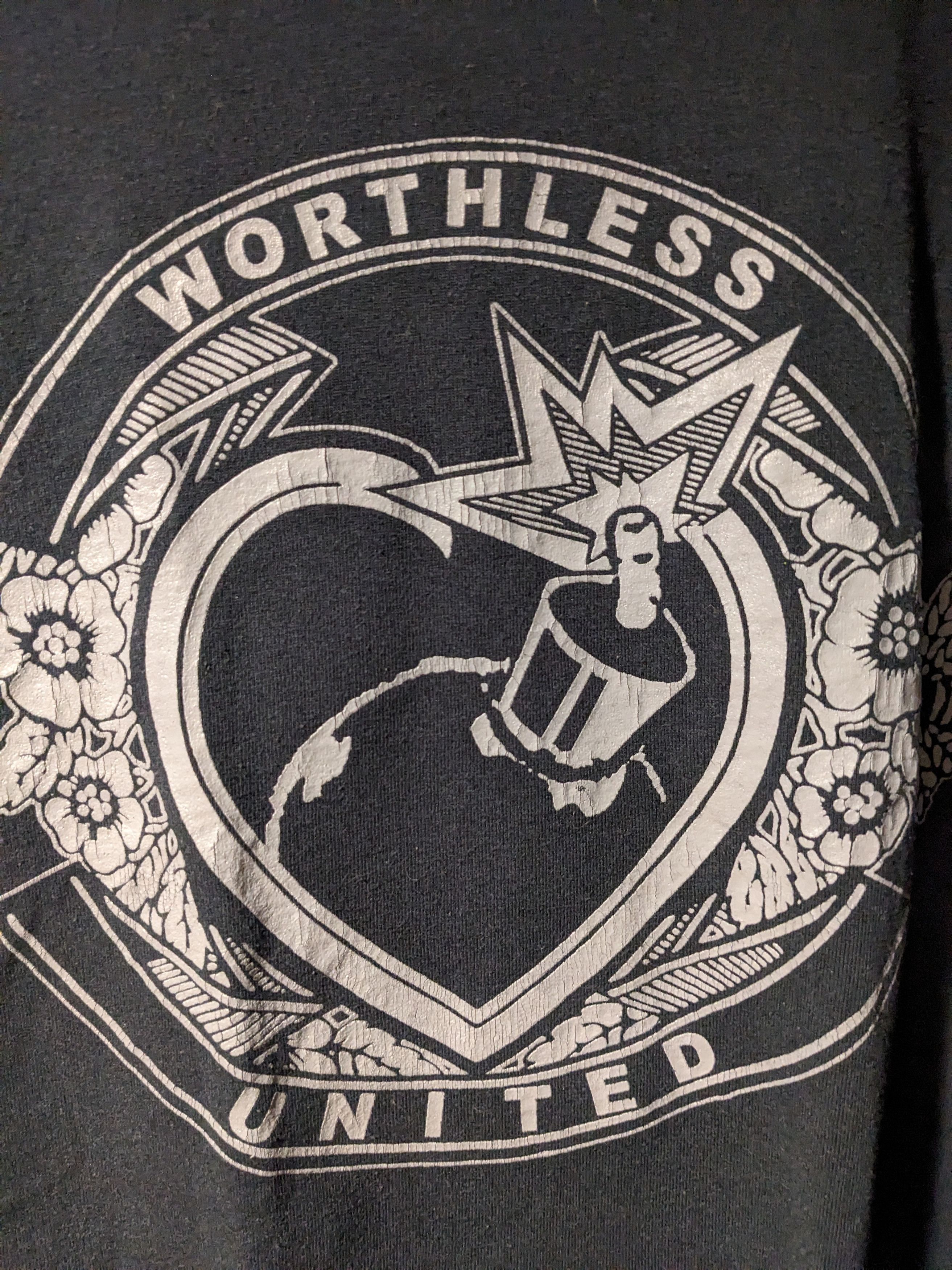 Band Tees × Vintage Vintage Y2K Worthless United Punk Rock Band Medium T-Shirt Size US M / EU 48-50 / 2 - 2 Thumbnail