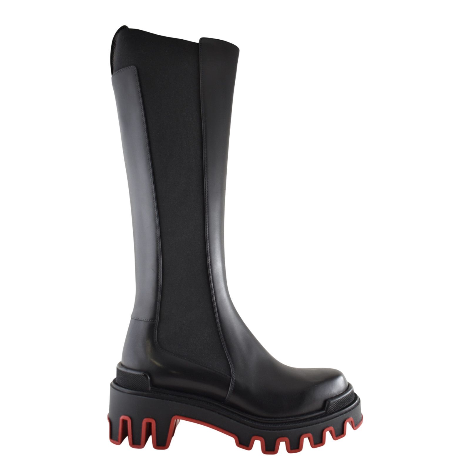 Christian Louboutin Louboutin Marchacroche Dune Botta Black Leather Boot 40 Size US 10 / IT 40 - 2 Thumbnail