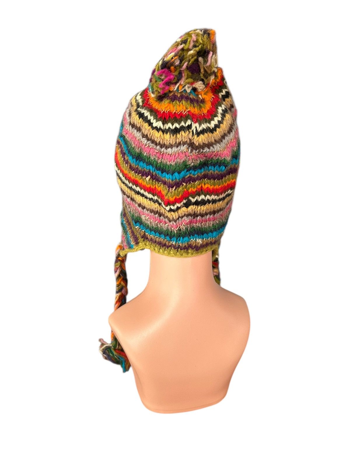 Japanese Brand × Kapital × Vintage Hippies style Crochet Knitted Handmade Wool Beanie Hats Size ONE SIZE - 4 Thumbnail