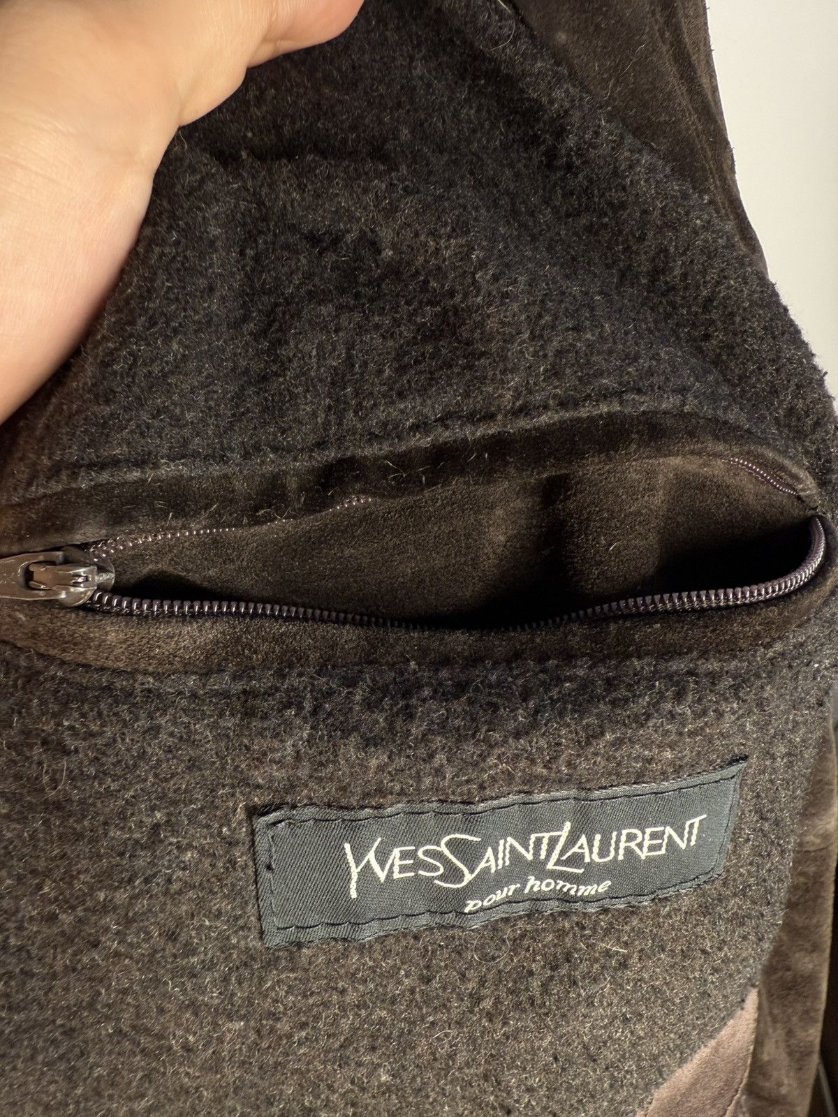 Yves Saint Laurent 90’s Suede YSL Leather Jacket Saint Laurent Leather Size US L / EU 52-54 / 3 - 18 Thumbnail