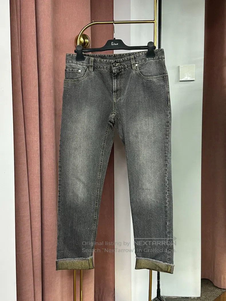 Brunello Cucinelli Brunello Cucinelli Denim Pants, Inside Gold Design Size 27" / US 4 / IT 40 - 1 Thumbnail
