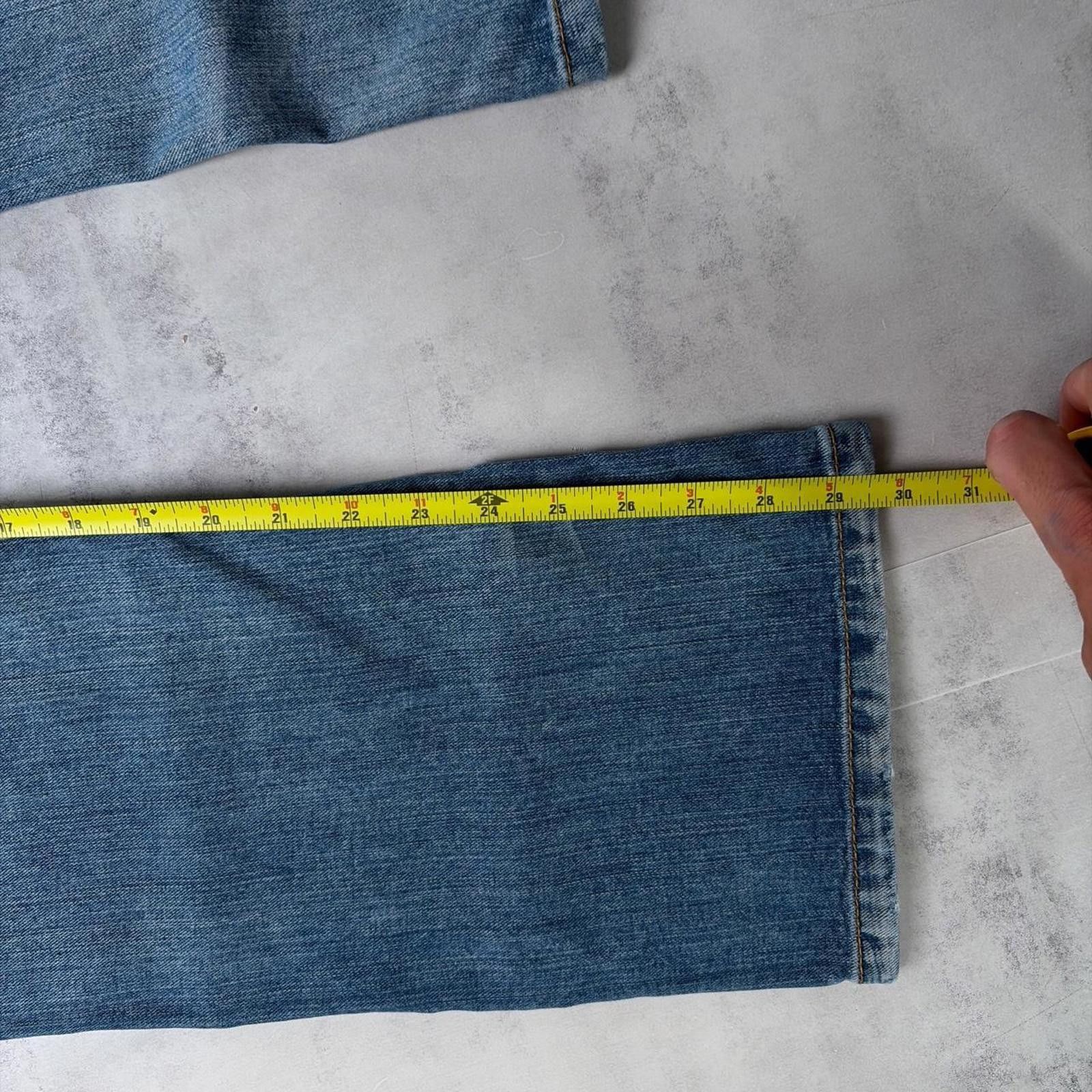 Aeropostale Y2K Blue Aeropostale Grunge Driggs Slim Bootcut Denim Jeans Size 30" / US 8 / IT 44 - 7 Thumbnail