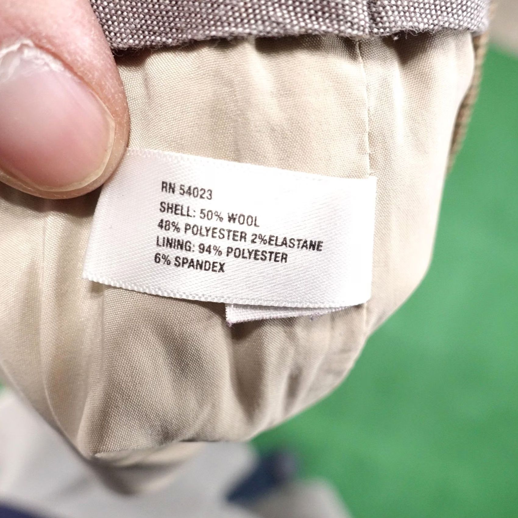 Gap Gap Brown Check Hip Slung Fit Wool Blend Dress Pants Womens 6 Regular Inseam 30.5 in Pockets Lined Twill Business Casual Workwear Mens Womens Size 28" / US 6 / IT 42 - 7 Thumbnail