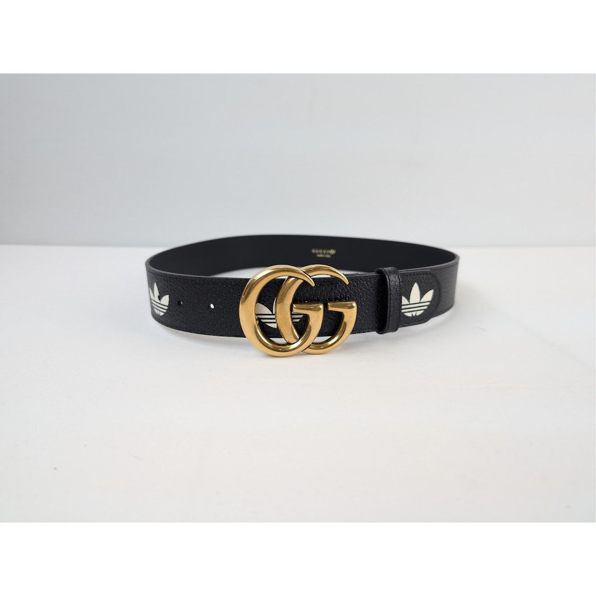 Adidas × Gucci o1rshd1 Size: 75 / M Belt W.40 GG Mar in Black Size 30 - 4 Thumbnail