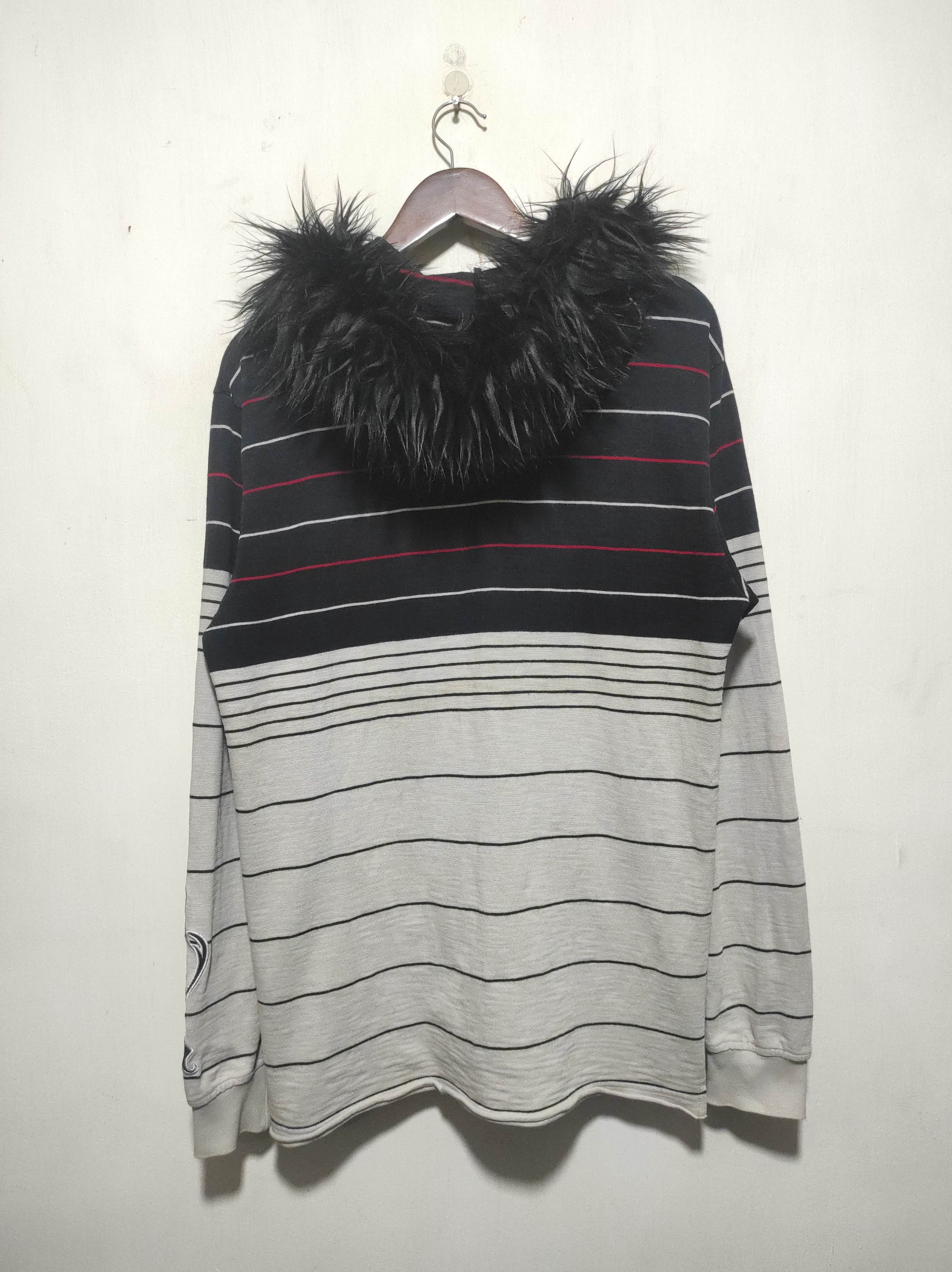 Hysteric Glamour Billabong Stripe Zip Fur Hoodie LGB IfSixWasNine style Size US L / EU 52-54 / 3 - 11 Thumbnail