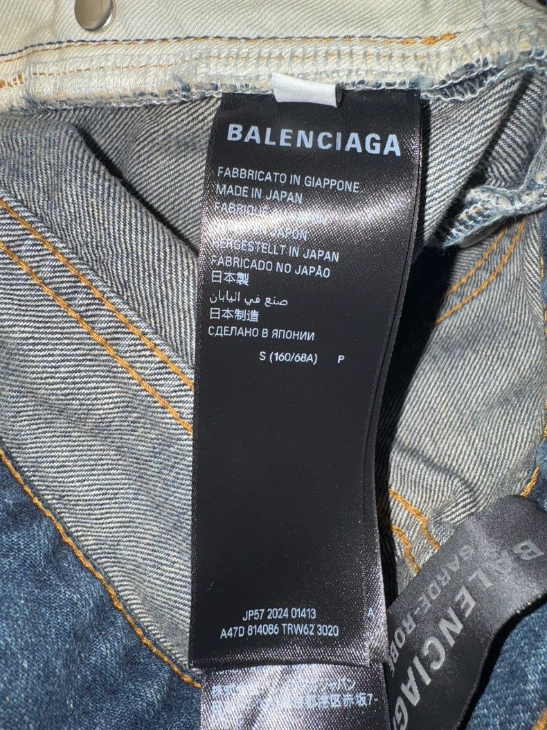 Balenciaga Balenciaga size S Color matching low waist straight jeans Size US 27 - 5 Thumbnail