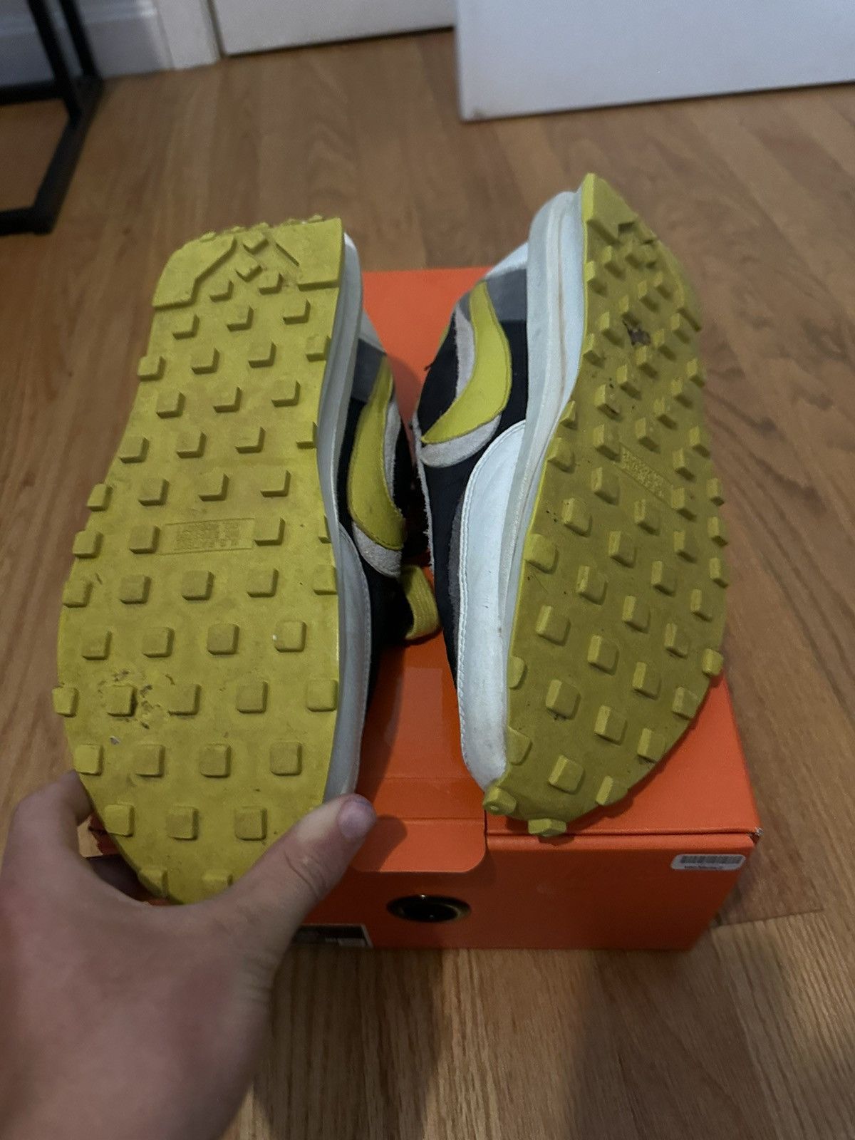 Nike × Sacai Nike LD Waffle Sacai Black Bright Citron Size US 10.5 / EU 43-44 - 6 Thumbnail