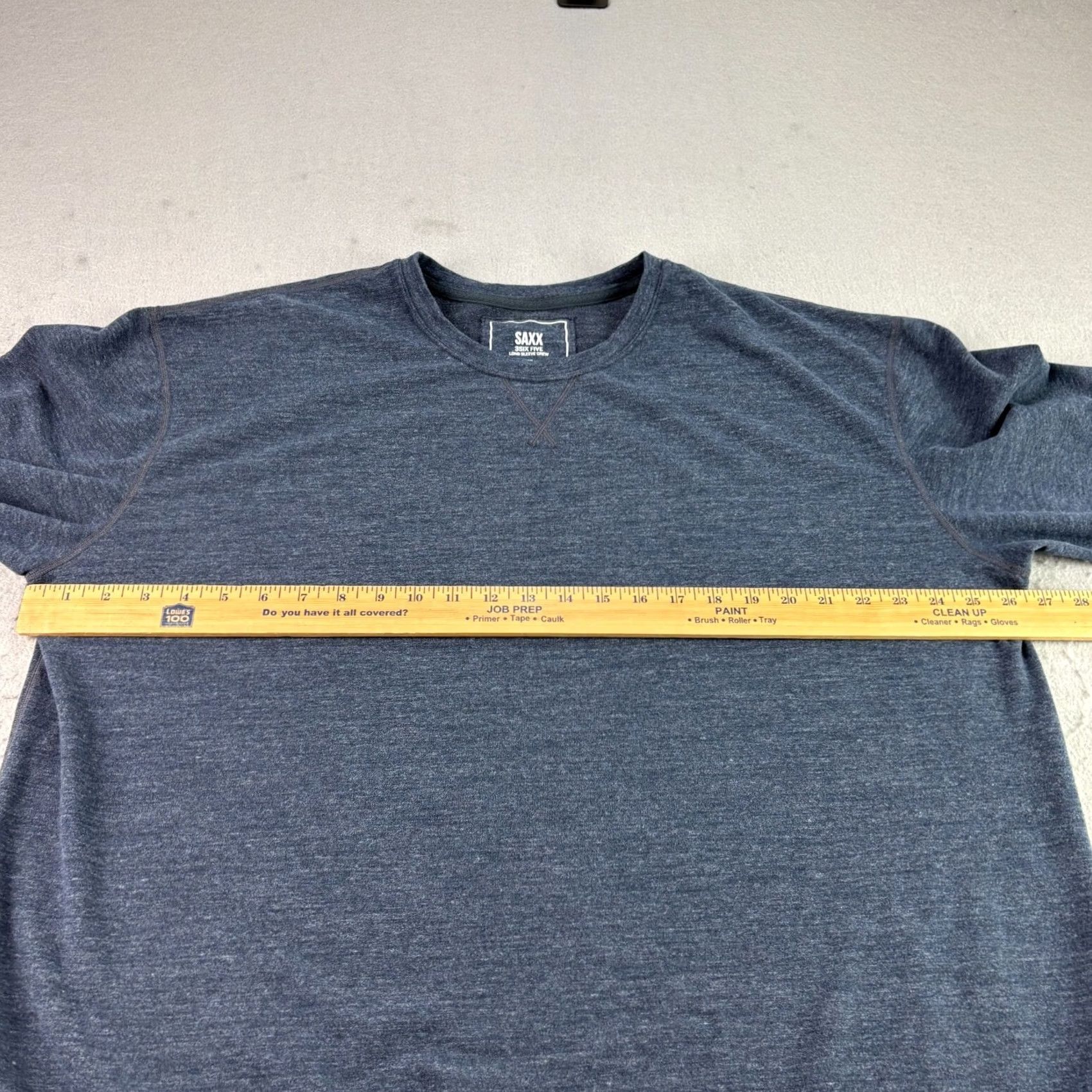 Vintage Saxx Sweatshirt Mens 2XL Blue Pullover Crew Neck Stretch Performance Size US XXL / EU 58 / 5 - 4 Thumbnail
