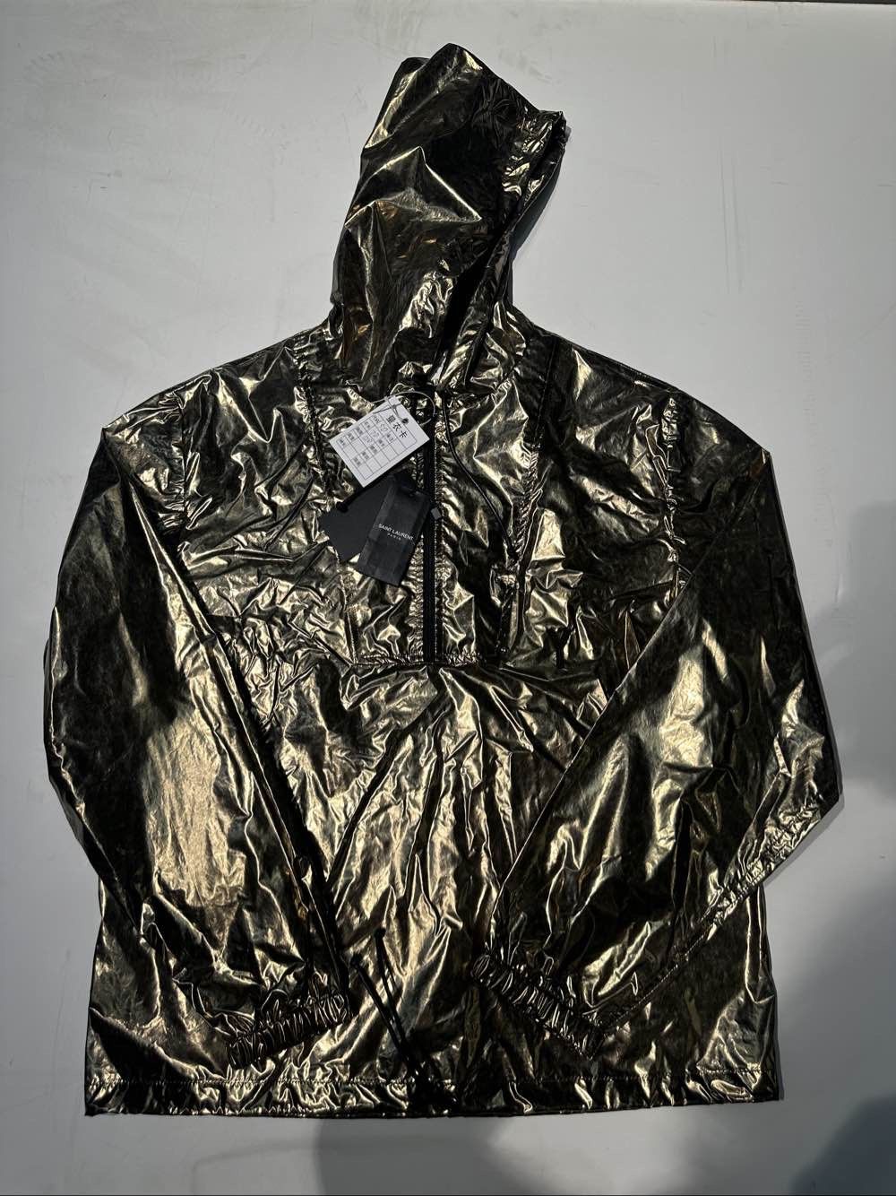 Saint Laurent Paris Saint Laurent Metallic Gold Pullover Jacket Size M Size US M / EU 48-50 / 2 - 1 Thumbnail