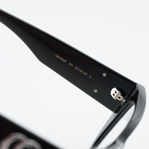 Gucci Gucci GG1952O 001 Eyeglasses Shiny Black 51mm Square Frame Size ONE SIZE - 6 Thumbnail