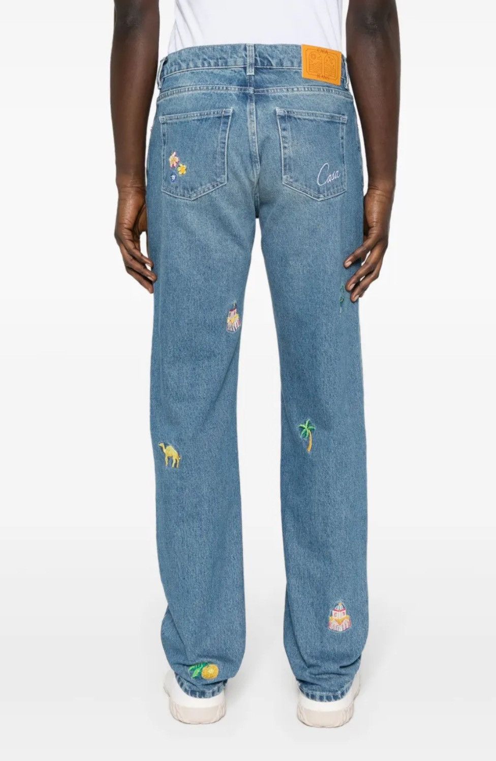 Casablanca Casablanca embroidered-design straight-leg jeans Size 38 Size US 38 / EU 54 - 3 Thumbnail