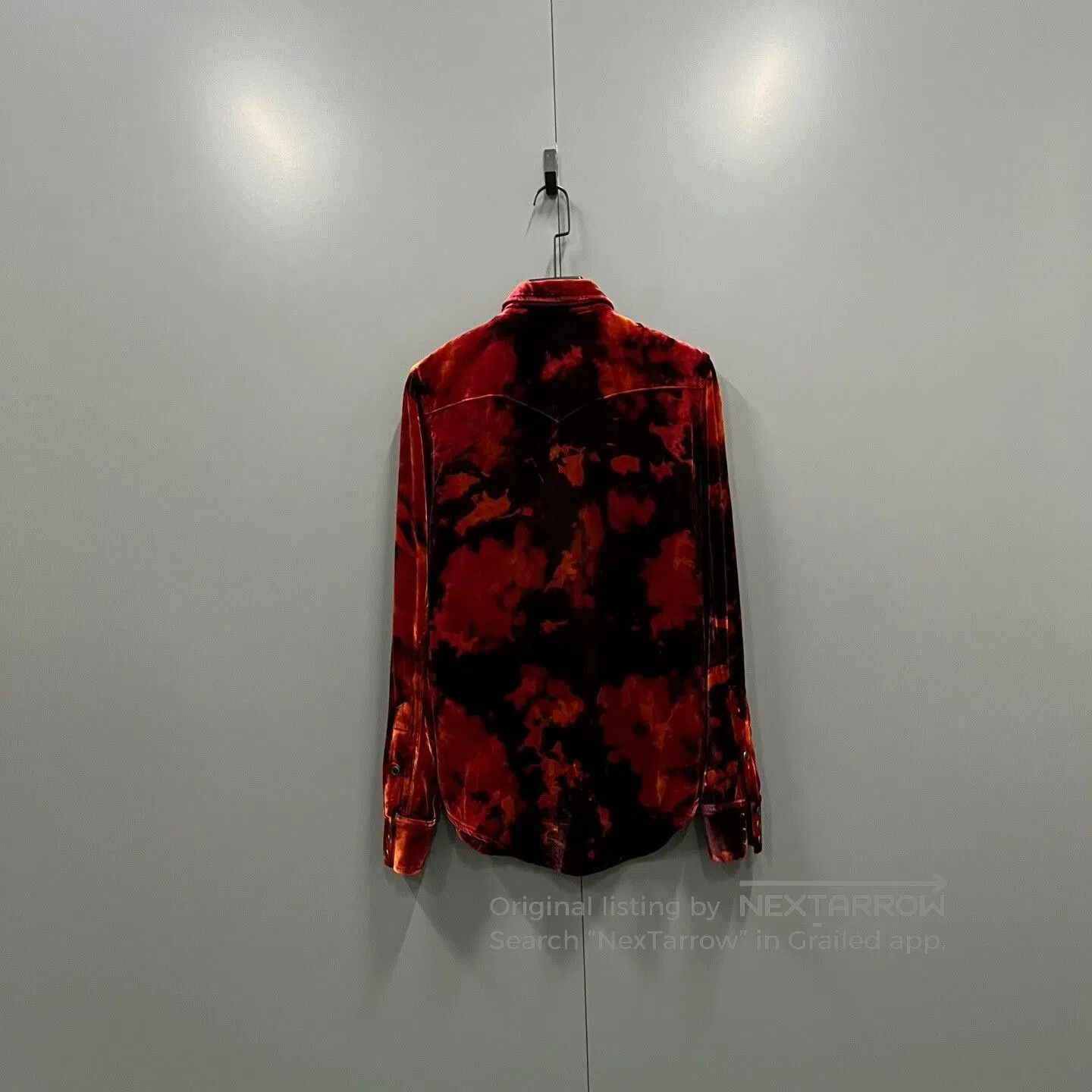 Saint Laurent Paris Saint Laurent Tie-Dye Velvet Shirt. Size US M / EU 48-50 / 2 - 3 Thumbnail