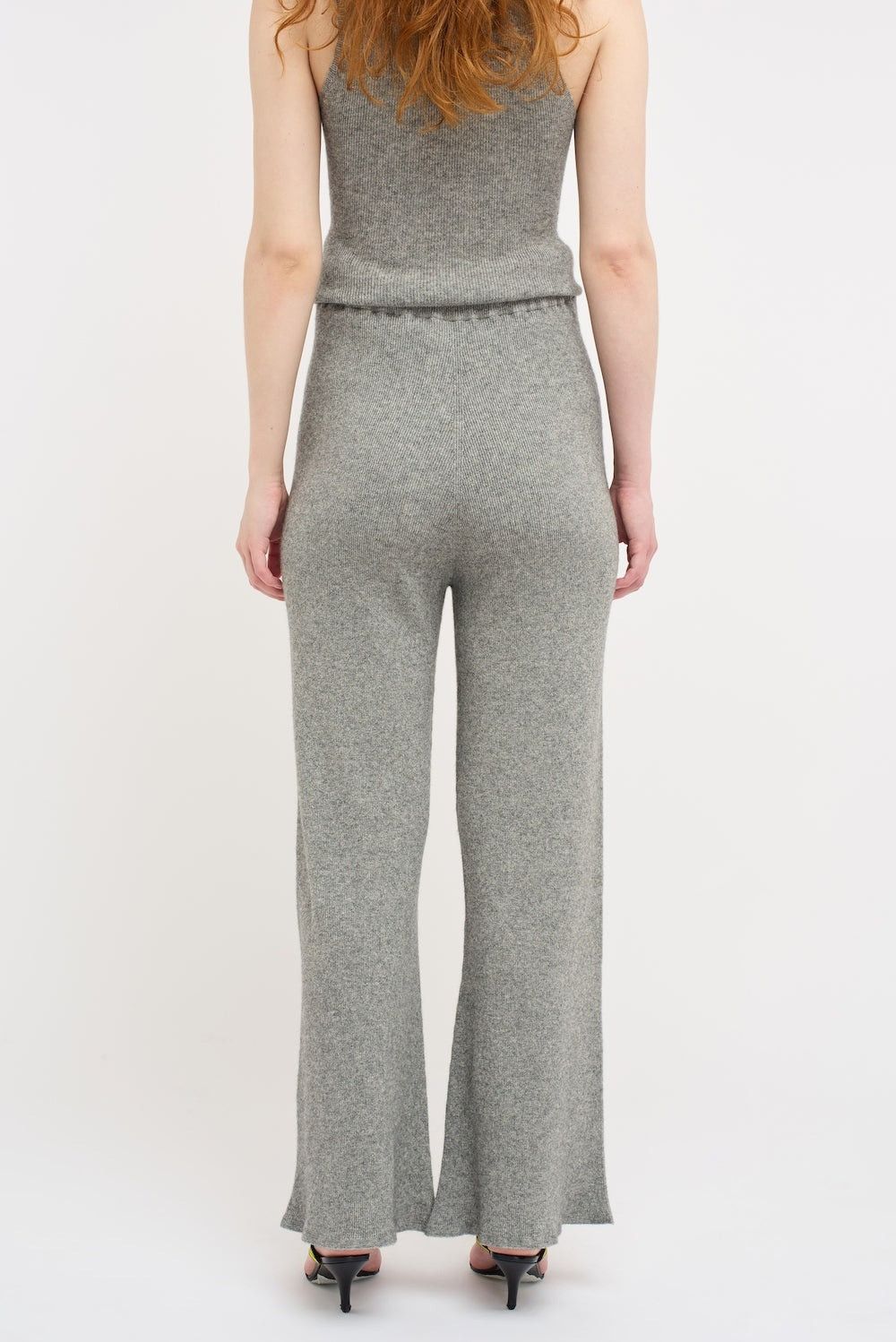 The Elder Statesman $895 The Elder Statesman Delicash Grey Flare Pant Size 34" / US 12 / IT 48 - 4 Thumbnail