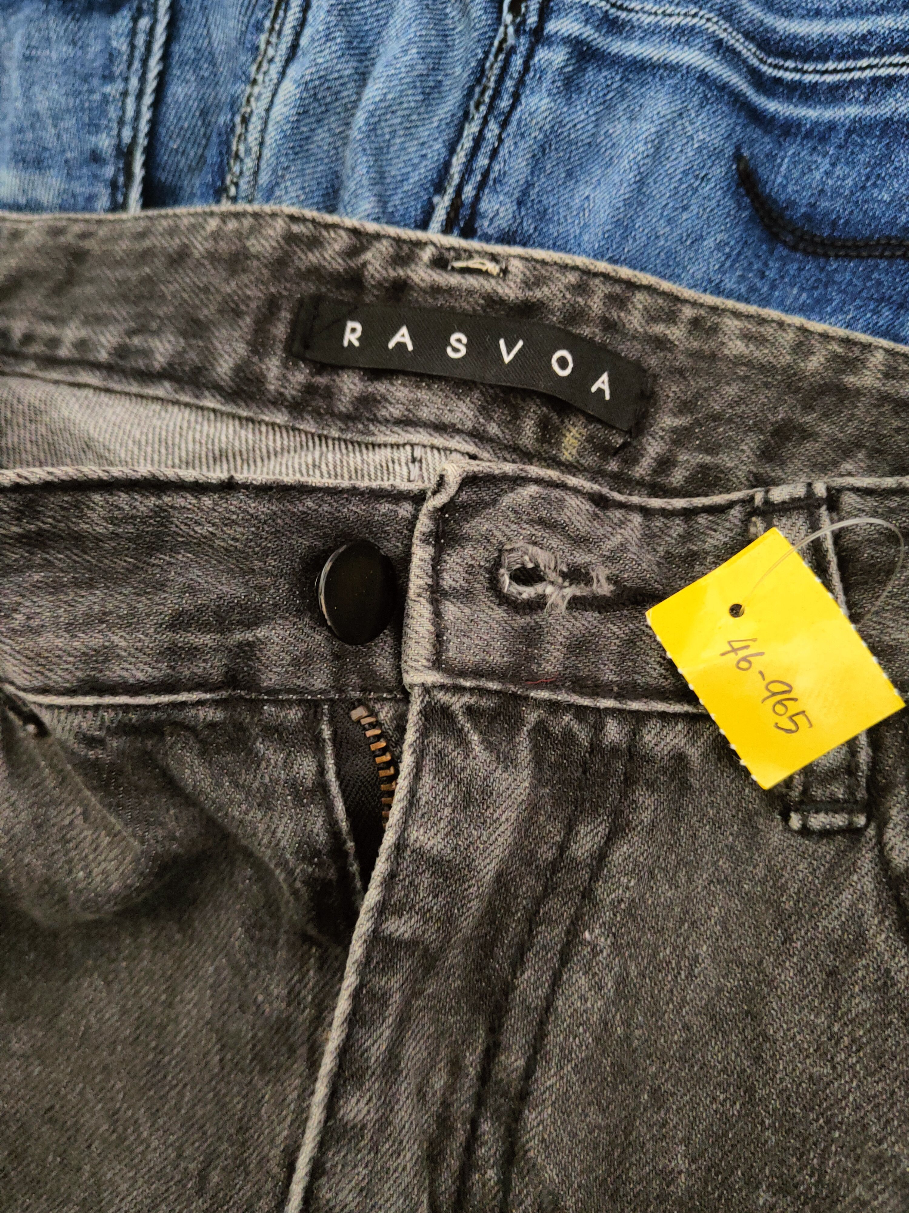 Japanese Brand DL Rasvoa Black Distressed Ripped Skinny Jeans #46-965 Size US 28 / EU 44 - 15 Thumbnail