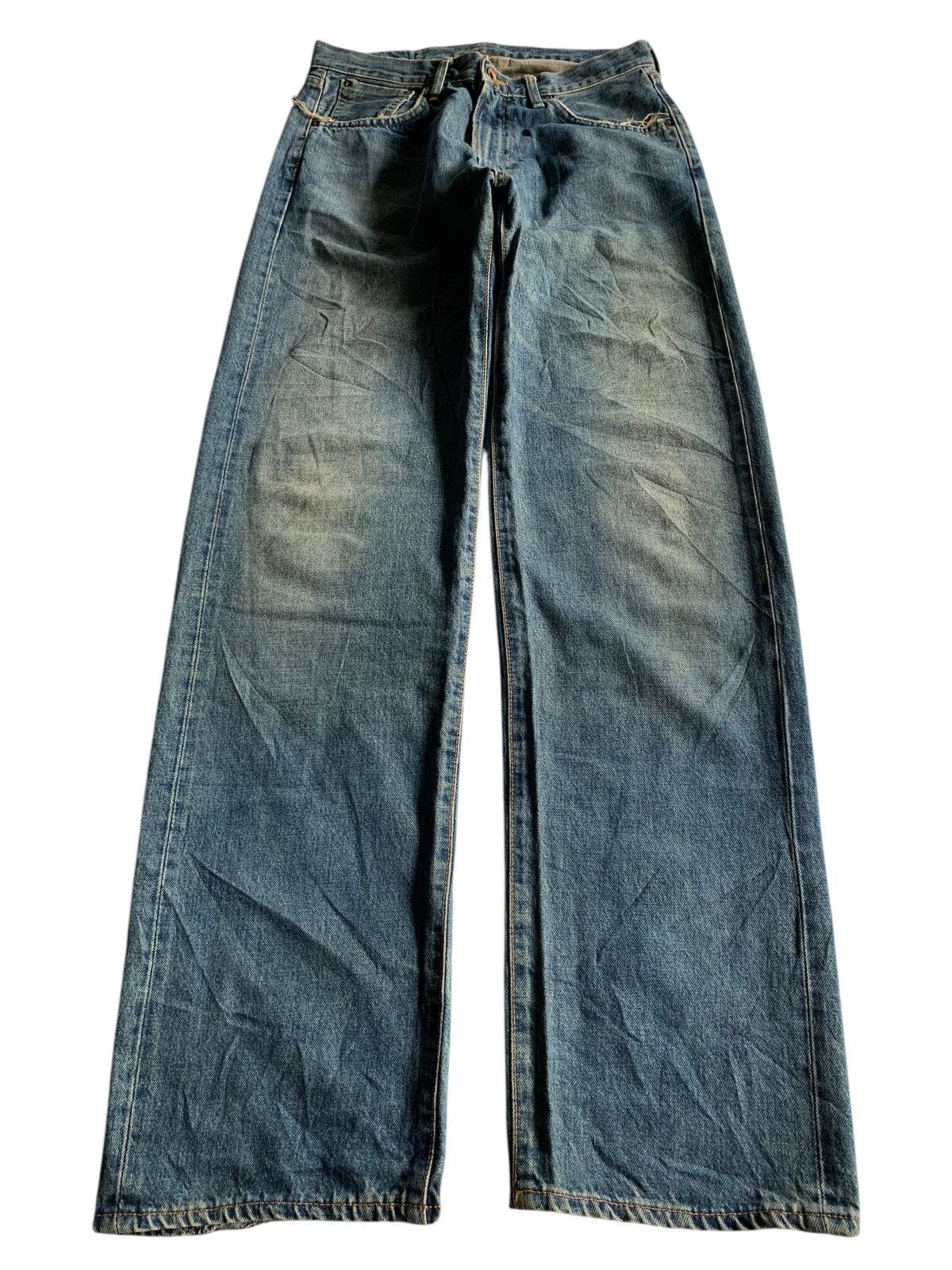 Edwin × If Six Was Nine × Kapital VINTAGE EDWIN 505X SELVEDGE BAGGY RUSTY DISTRESSED DENIM Size US 31 - 2 Thumbnail