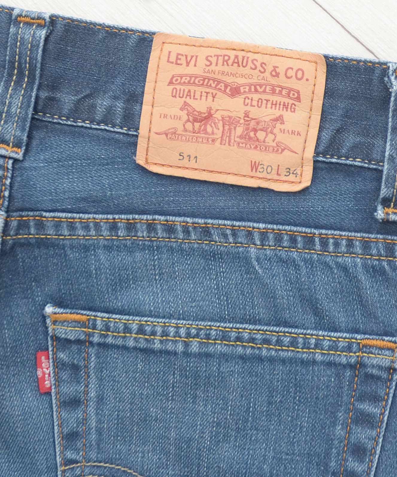Levi's × Levi's Vintage Clothing × Vintage Vintage 511 Blue Denim Jeans sz 32x34 Wash Slim Size US 30 / EU 46 - 9 Thumbnail