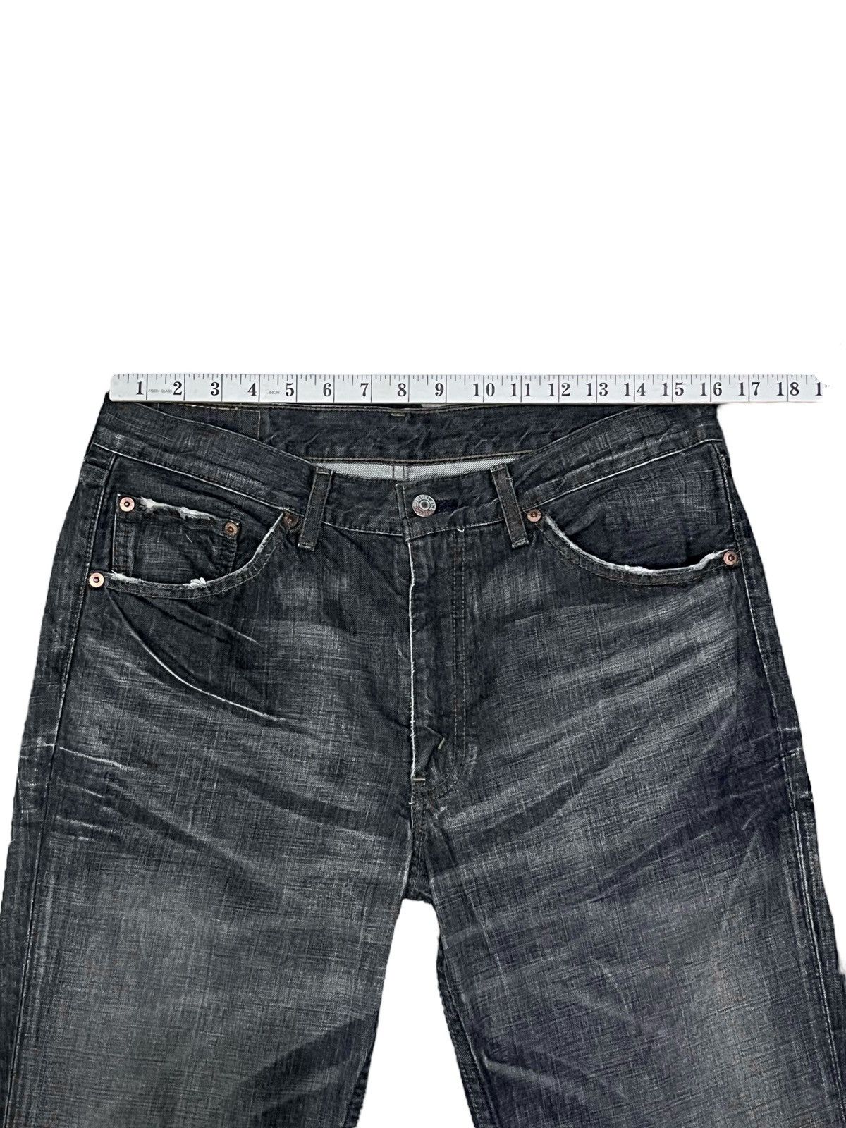 Levi's Vintage Clothing Levi's Vintage 517 FLARE Japan Black Clawmark Distressed Size US 32 / EU 48 - 15 Thumbnail