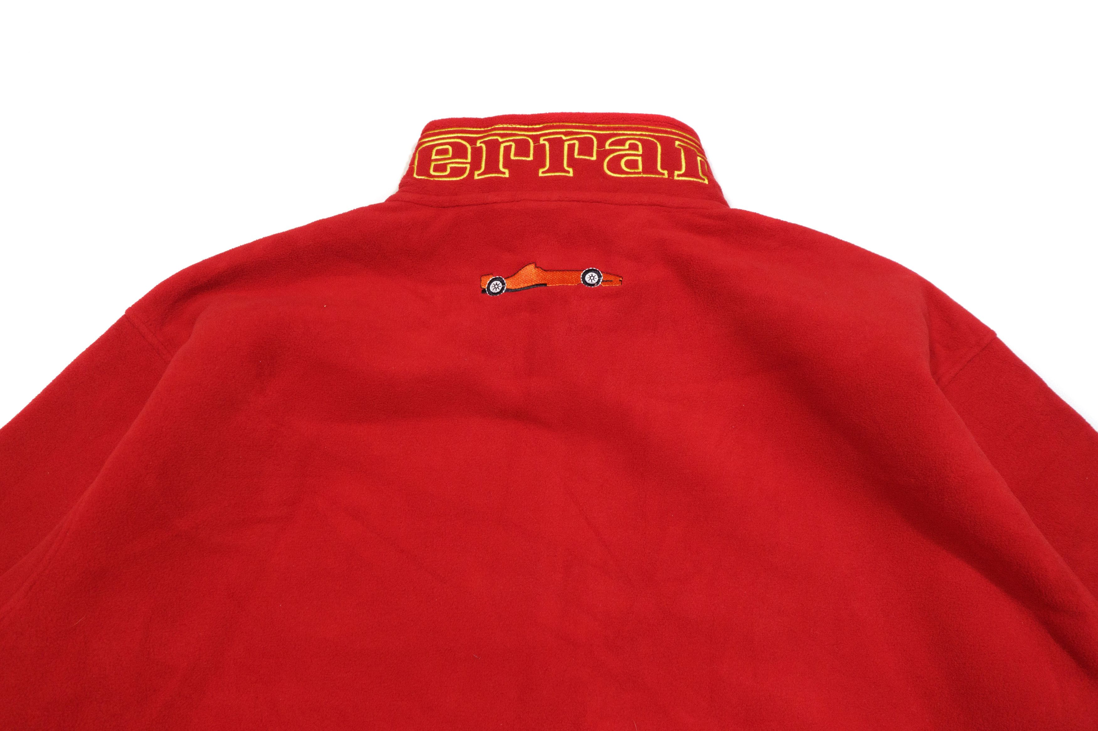 Ferrari 90S Michael Schumacher Logo Neck Fleece Jacket Size US XXL / EU 58 / 5 - 4 Thumbnail
