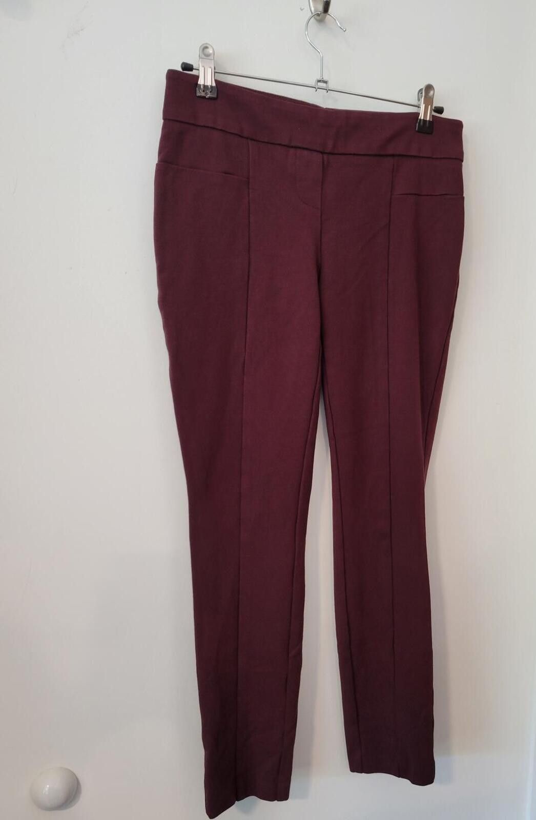 Other Hilary Radley Women's Burgundy Dress Pants Size 28" / US 6 / IT 42 - 1 Thumbnail