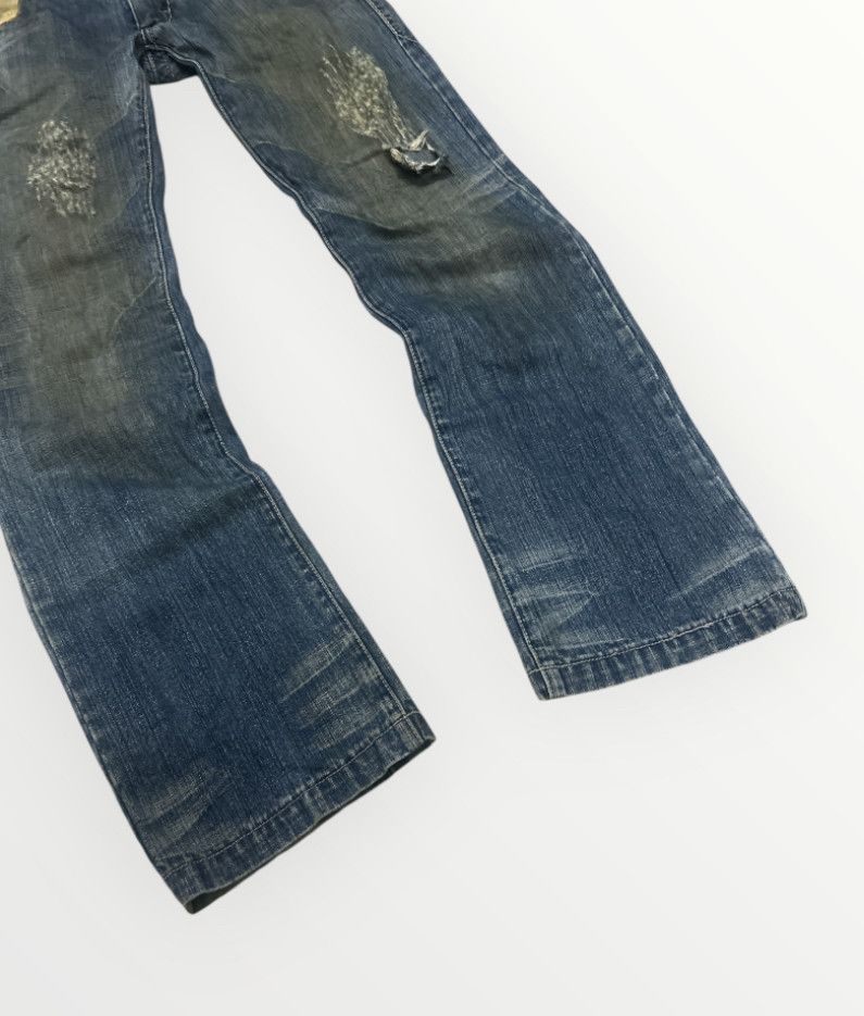 Japanese Brand Trashed distressed Tough Jeansmith denim Size US 31 - 3 Thumbnail
