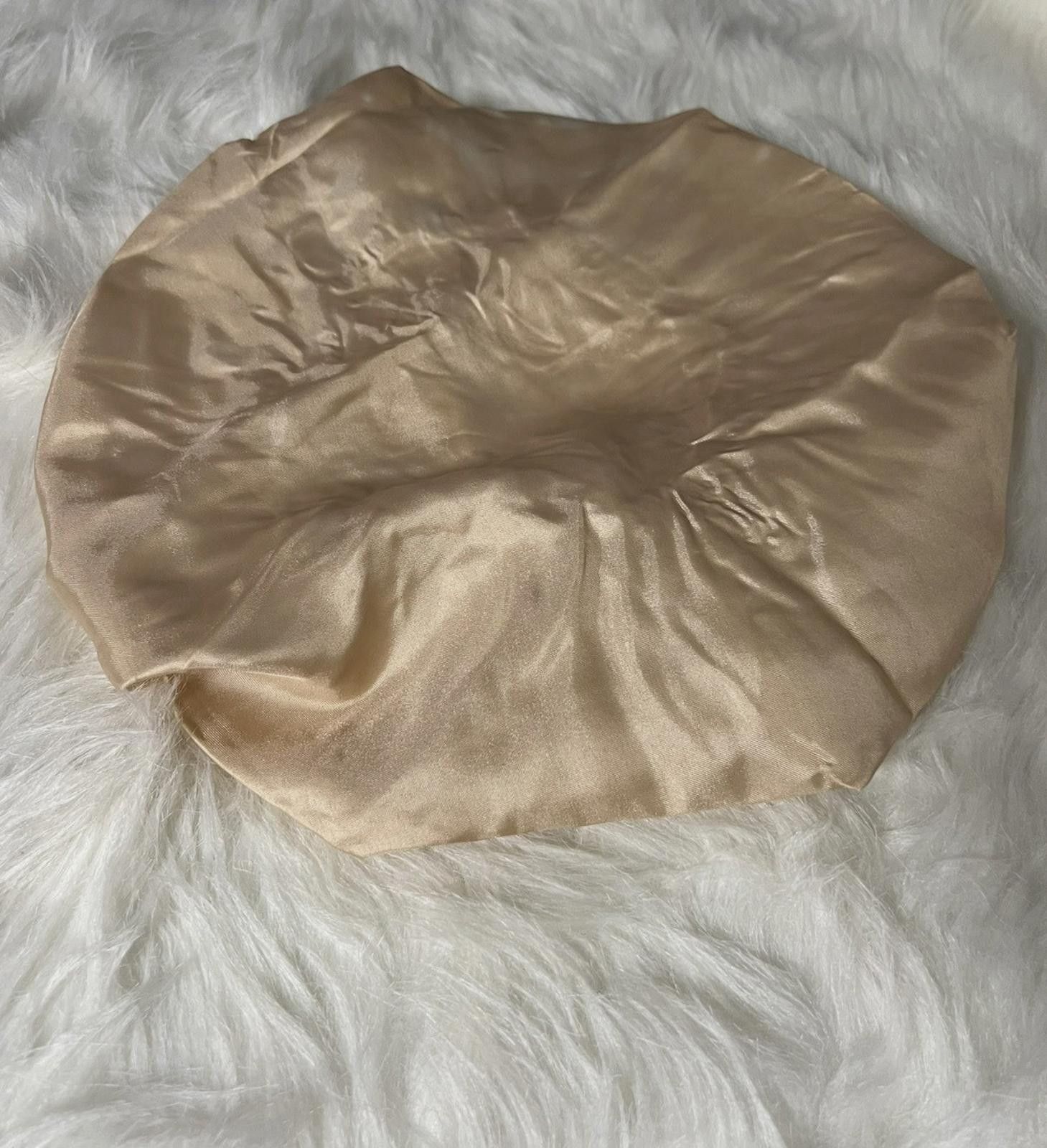 The Unbranded Brand Women’s Silk Bonnet Satin Hair Bonnet Champagne Color Size ONE SIZE - 1 Thumbnail