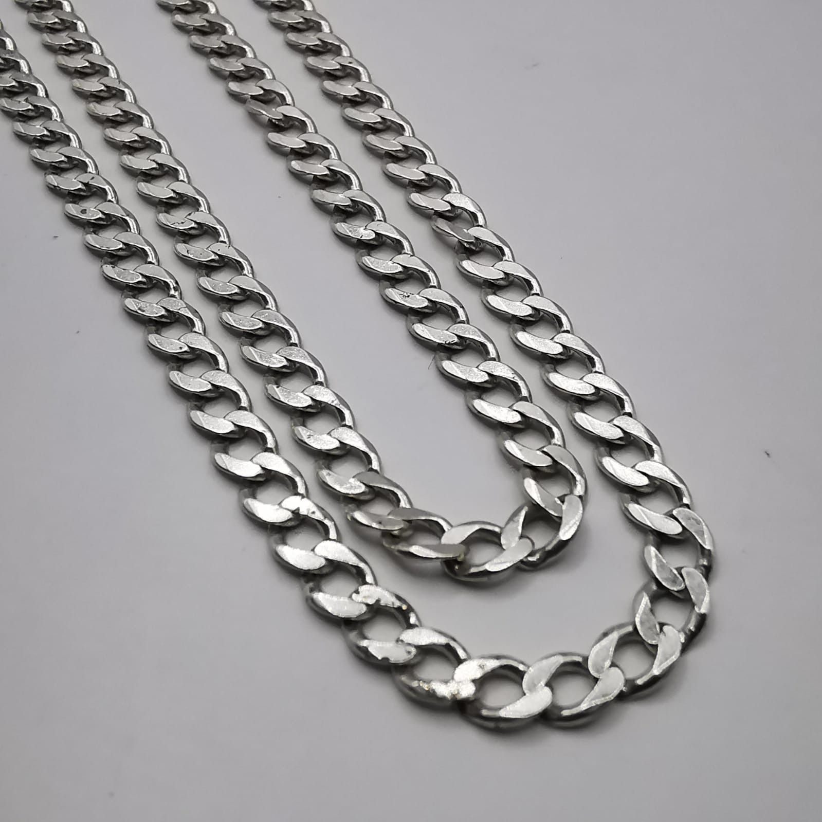 Sterling Silver Vintage Jewelry Chain, 925 Sterling Silver, Signed 10,01g Size ONE SIZE - 8 Thumbnail