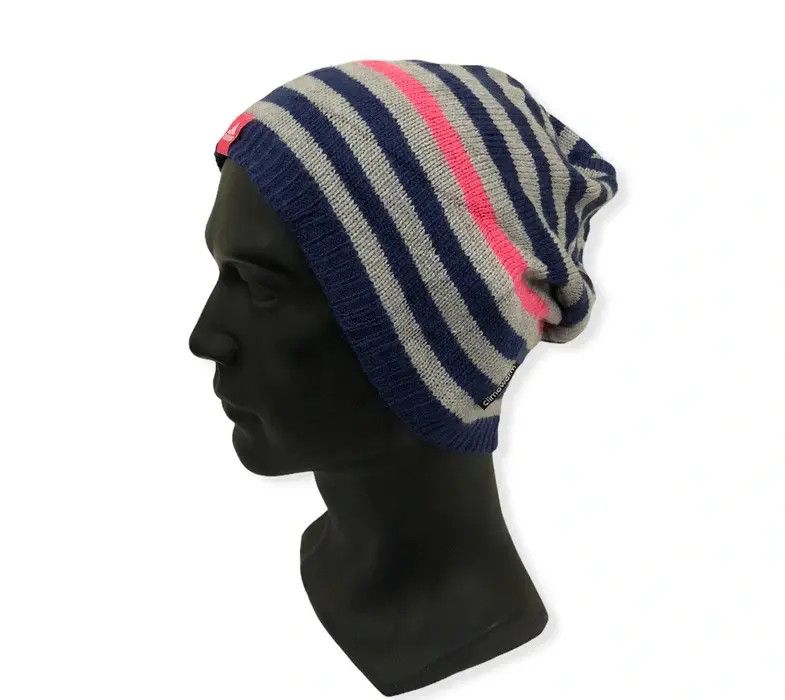 Adidas Vintage Adidas Striped Design beanie Hat Size ONE SIZE - 2 Thumbnail