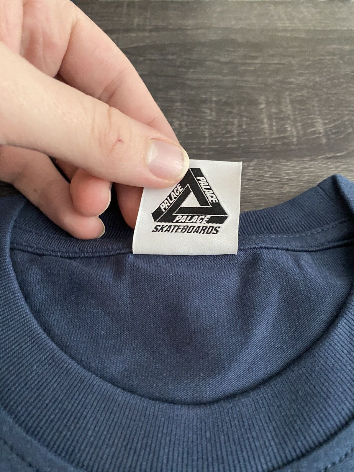 Designer × Palace Palace Heavy Font Navy Tee Size US S / EU 44-46 / 1 - 3 Thumbnail