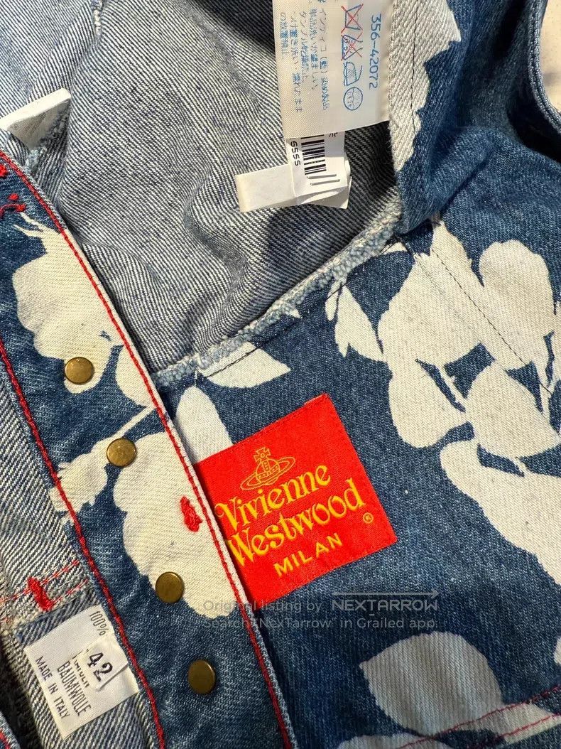 Vivienne Westwood Vivienne Westwood Denim floral jacket and skirt set Size M / US 6-8 / IT 42-44 - 9 Thumbnail