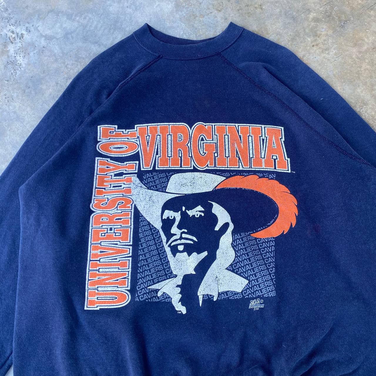 Vintage VINTAGE 80S VIRGINA UNIVERSITY CREWNECK FADED BLUE Size US XL / EU 56 / 4 - 8 Thumbnail