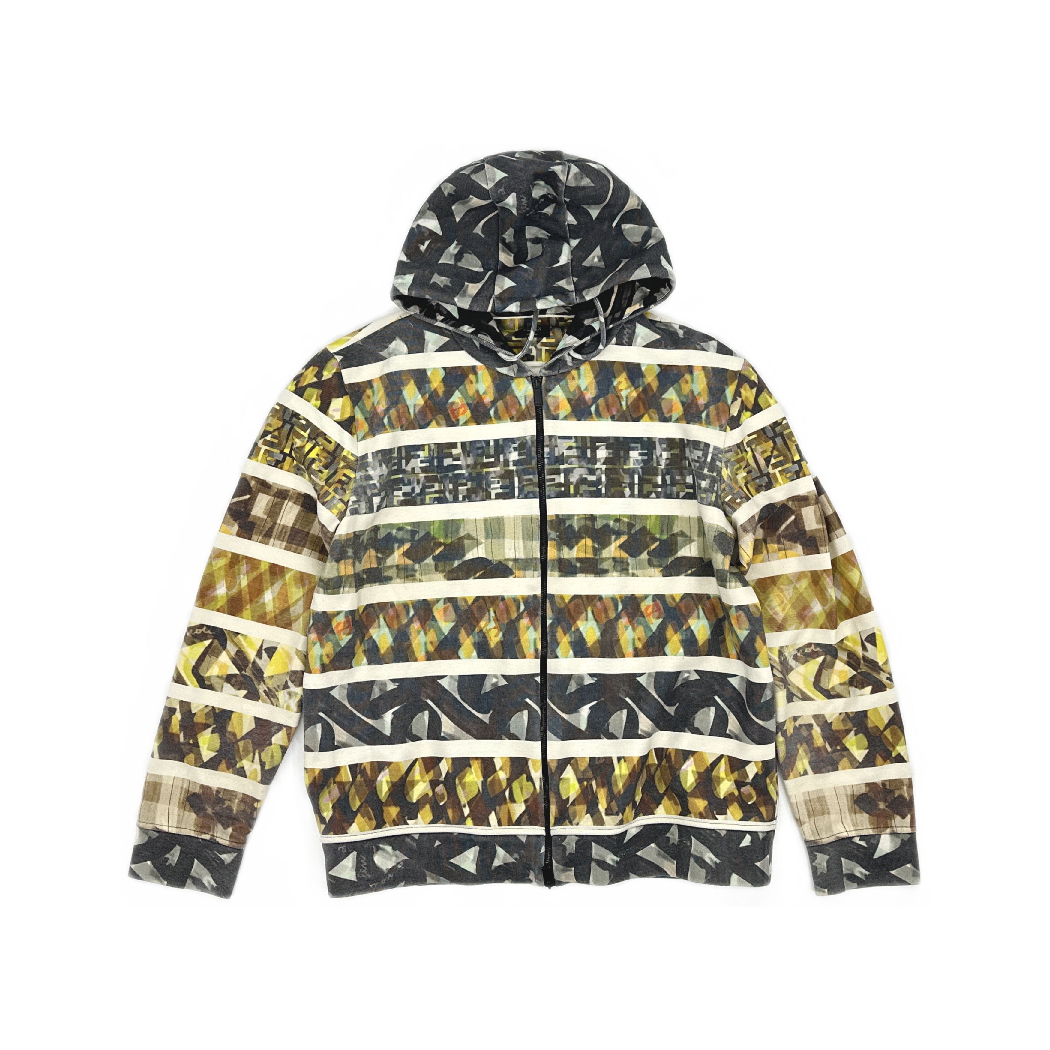 Fendi Fendi Botanical Print Zip-up Hoodie Size L Size US L / EU 52-54 / 3 - 1 Thumbnail