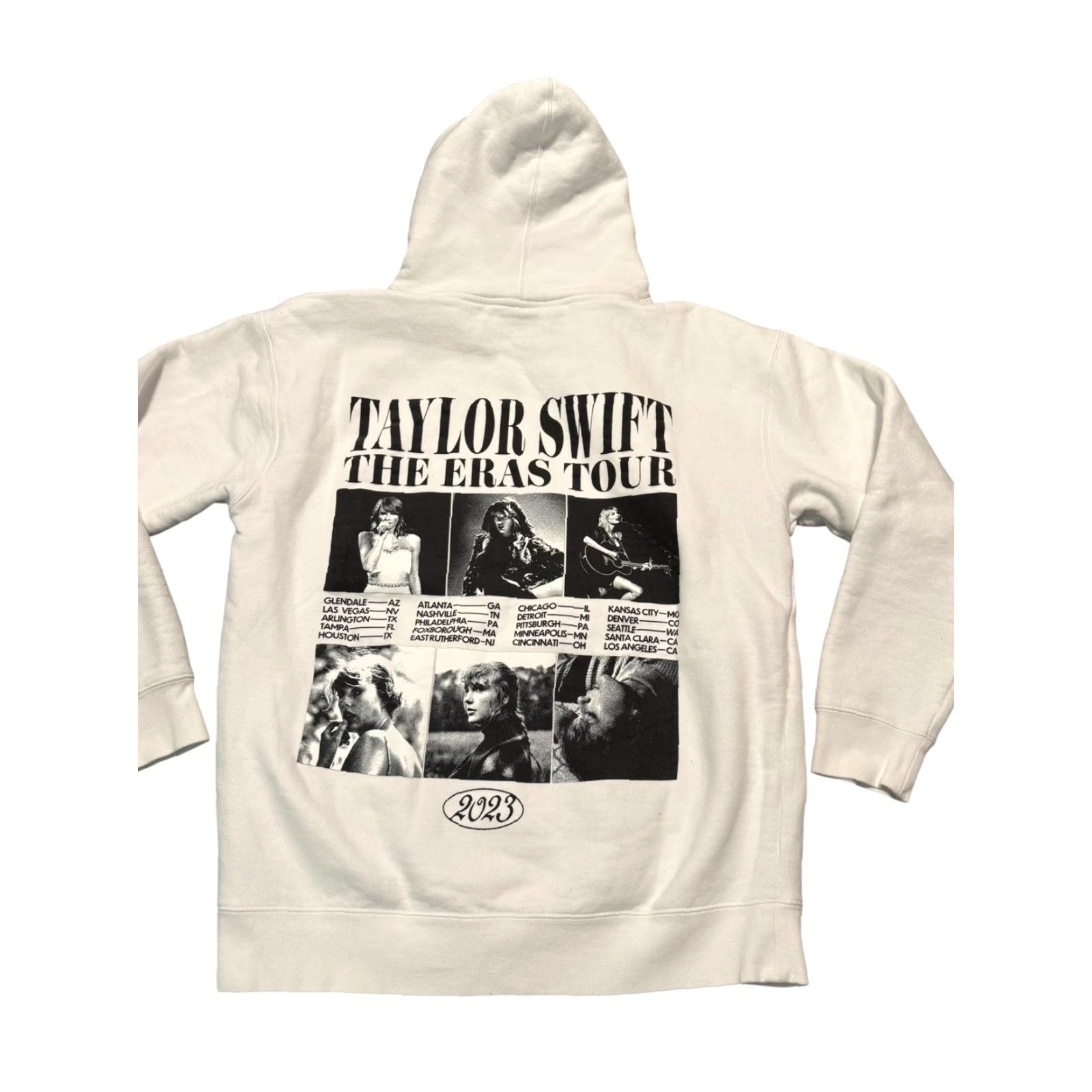 Vintage Taylor Swift Eras Tour Collage White Hoodie Size Large Size L / US 10 / IT 46 - 7 Thumbnail