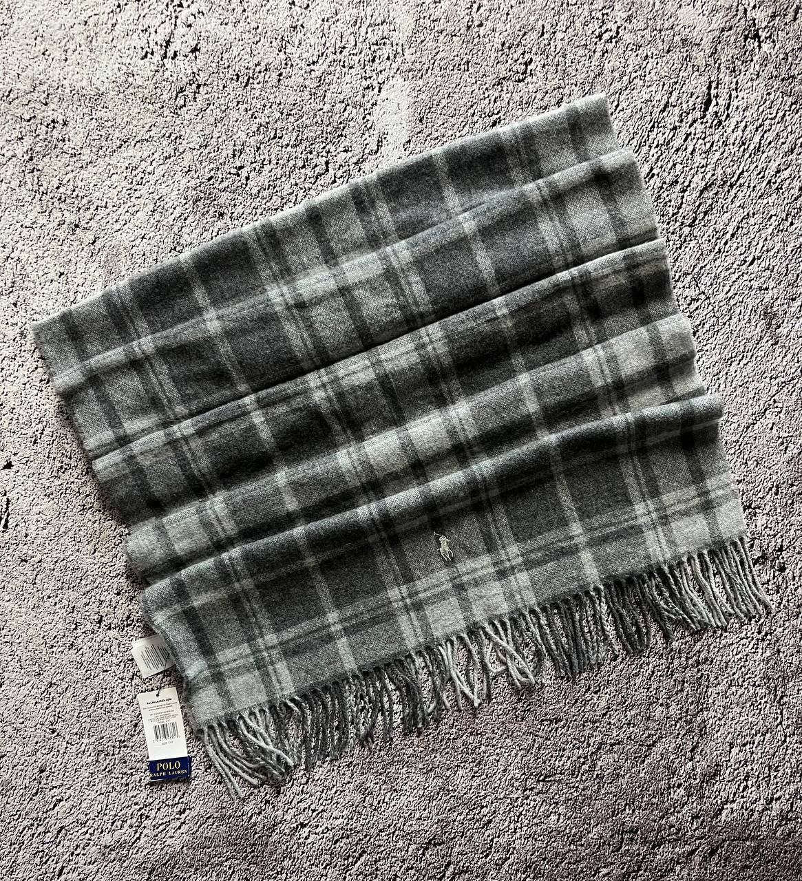 Ralph Lauren Polo Ralph Lauren Scarf Plaid Gray One Size Size ONE SIZE - 1 Thumbnail