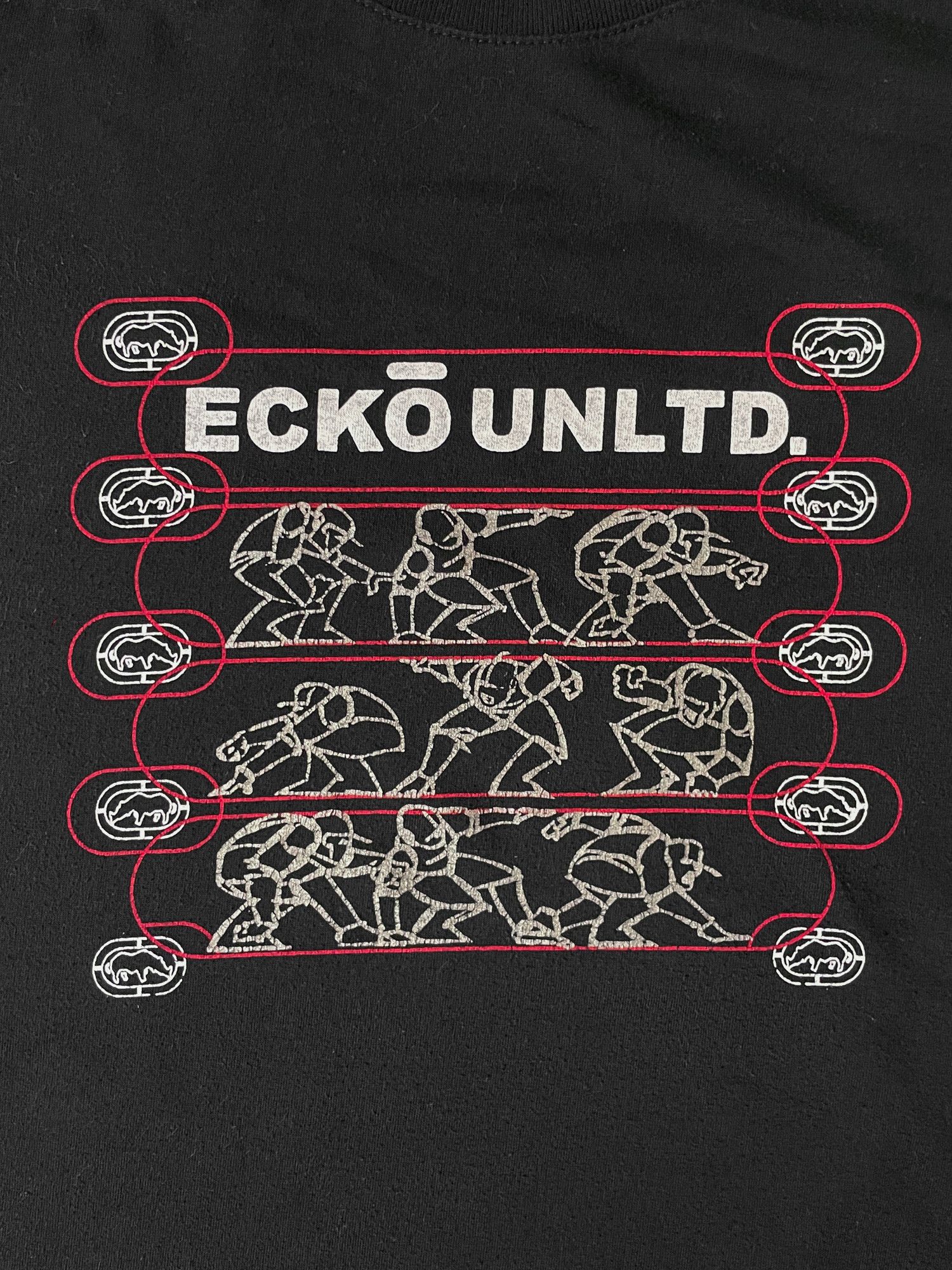 Ecko Unltd. × Vintage 90s Faded Hip Hop Ecko Unltd T-Shirt Size US L / EU 52-54 / 3 - 1 Thumbnail