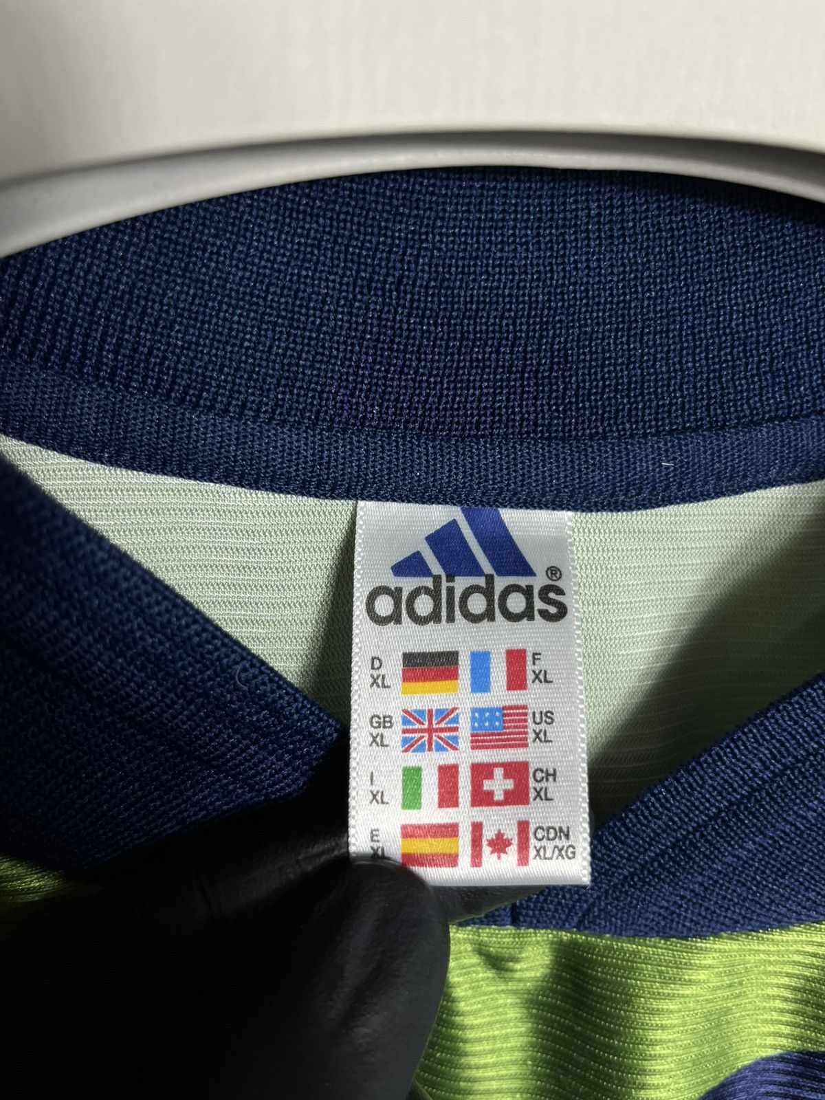 Adidas × Vintage lausanne 1999 2000 AWAY Matchworn SHIRT Goalkeeper Eric Rapo Size US XL / EU 56 / 4 - 6 Thumbnail