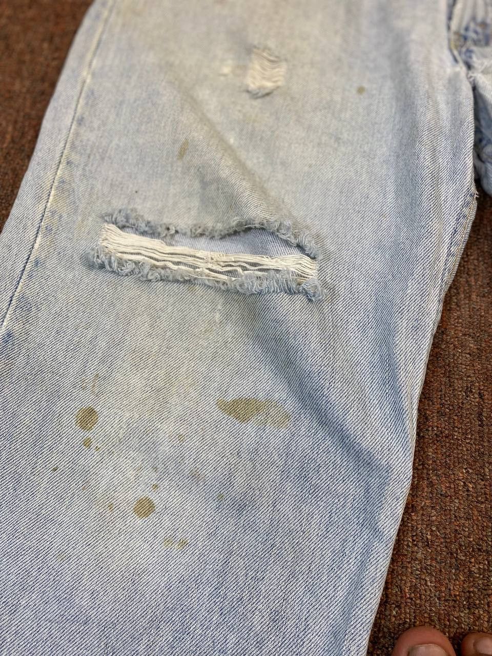 Levi's vintage levis 550 relaxed fit distressed denim Size US 36 / EU 52 - 8 Thumbnail