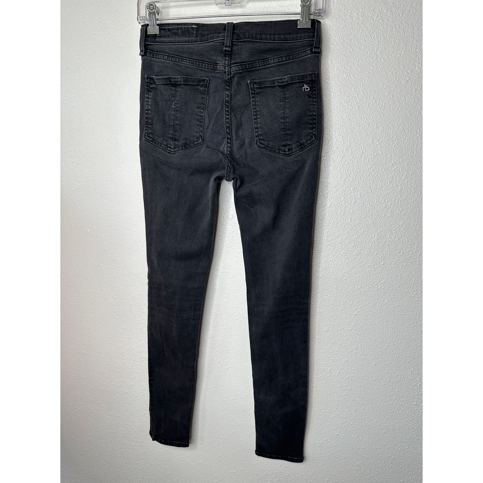 Rag & Bone Rag & Bone Dark Gray High Rise Ankle Skinny Jeans 26 Size 26" / US 2 / IT 38 - 5 Thumbnail