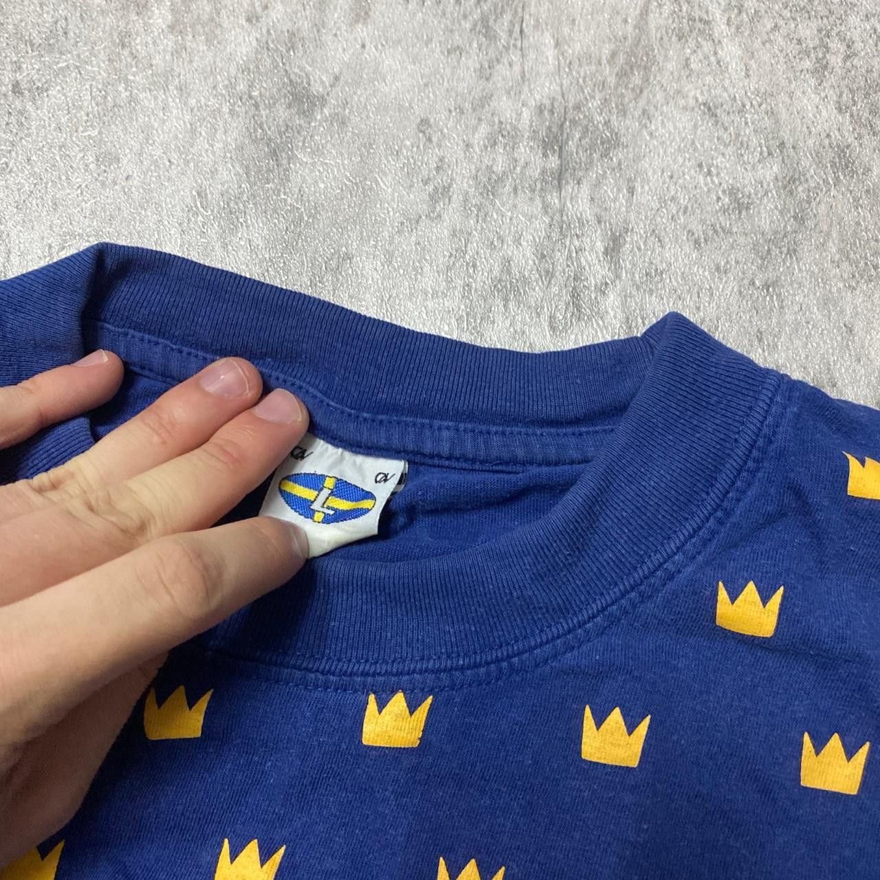 Other Navy and yellow vintage 90s streetwear tee Size US L / EU 52-54 / 3 - 3 Thumbnail