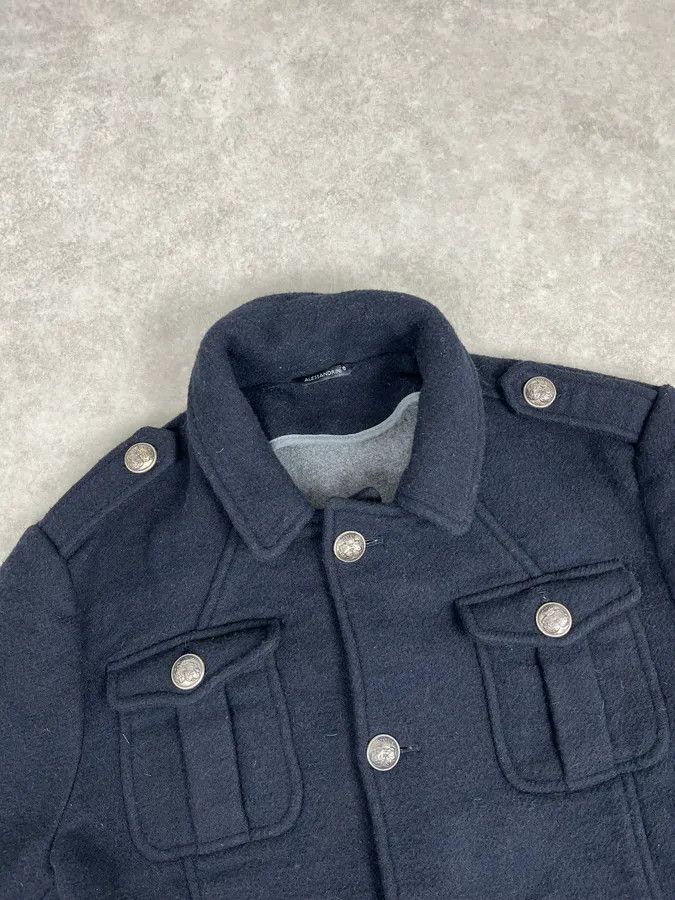 Daniele Alessandrini 2000s Daniele Alessandrini Navy Wool Classy Jacket Size US M / EU 48-50 / 2 - 4 Thumbnail